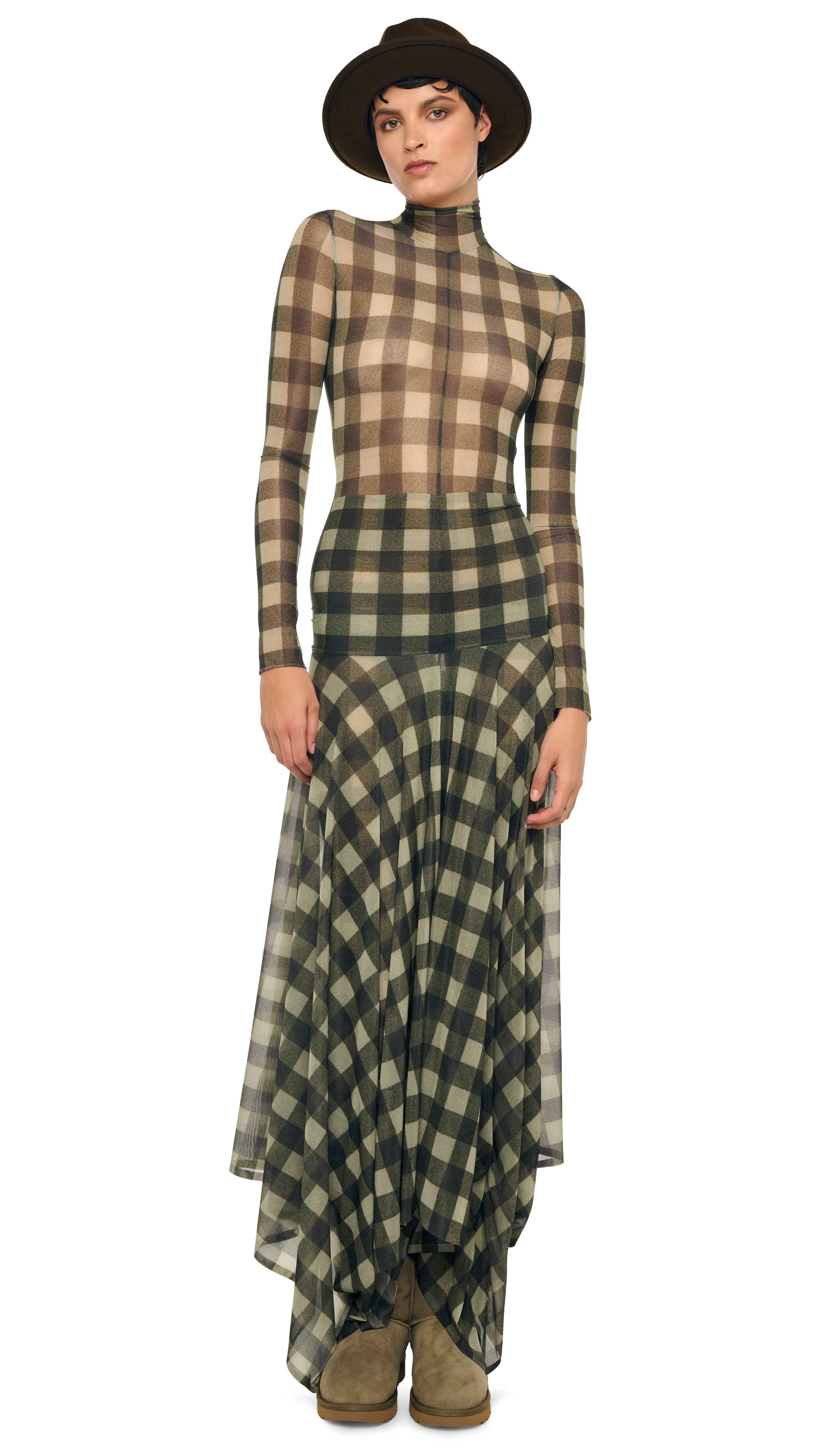 LONG SLEEVE SLIM FIT TURTLE CATSUIT sold by Norma Kamali product image thumbnail 5