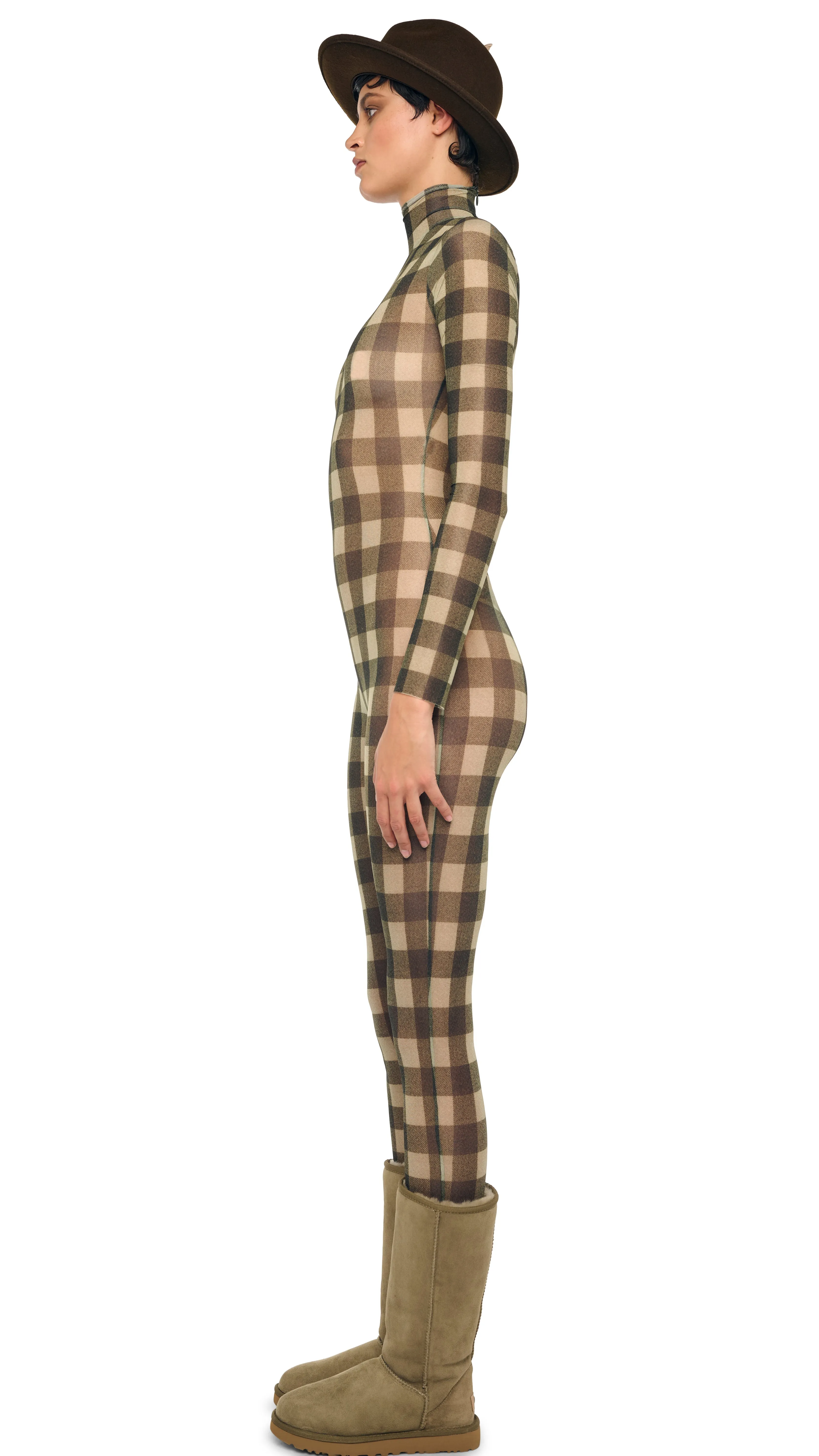 LONG SLEEVE SLIM FIT TURTLE CATSUIT sold by Norma Kamali product image thumbnail 2