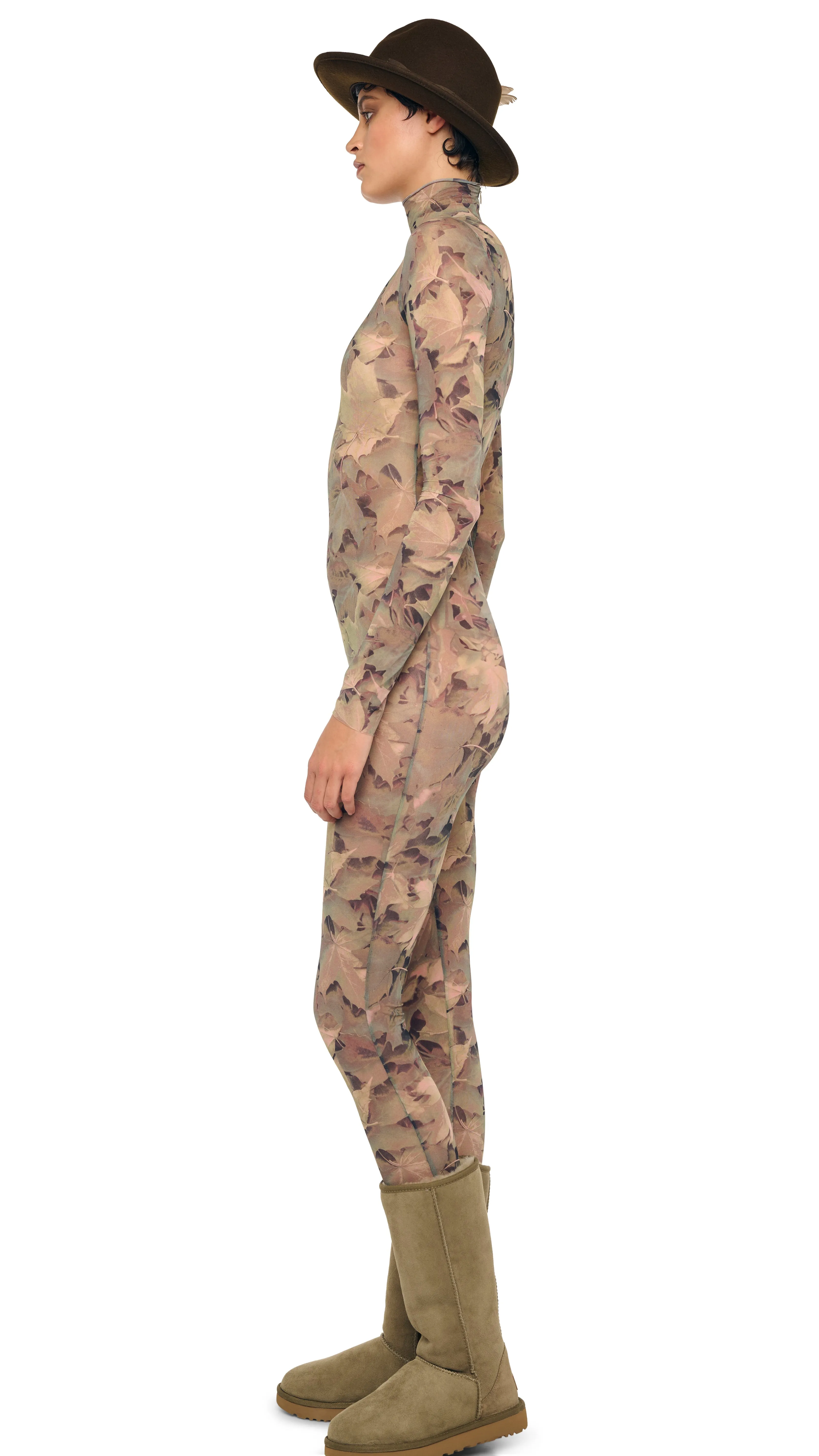 LONG SLEEVE SLIM FIT TURTLE CATSUIT sold by Norma Kamali product image thumbnail 2