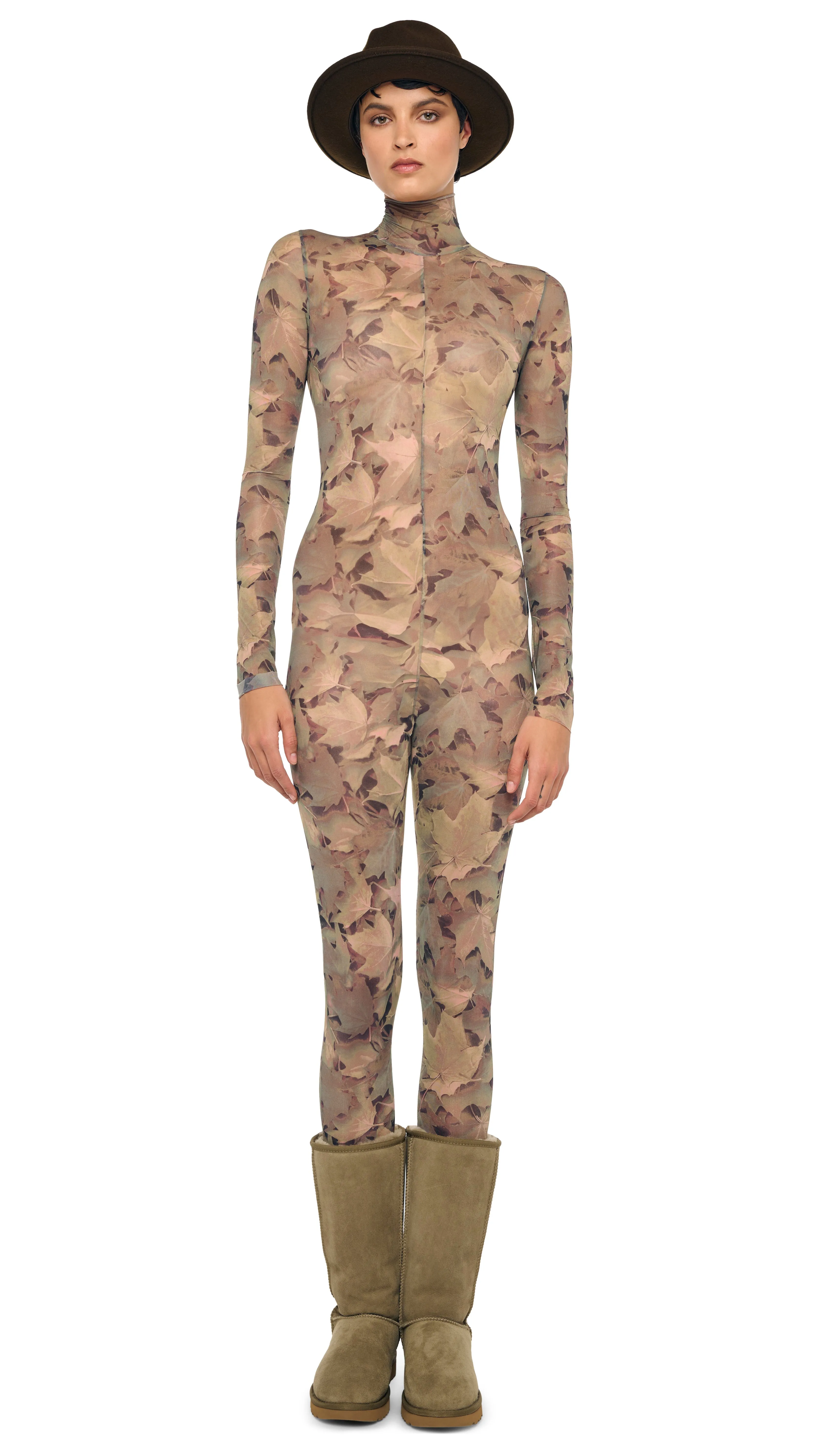 LONG SLEEVE SLIM FIT TURTLE CATSUIT sold by Norma Kamali