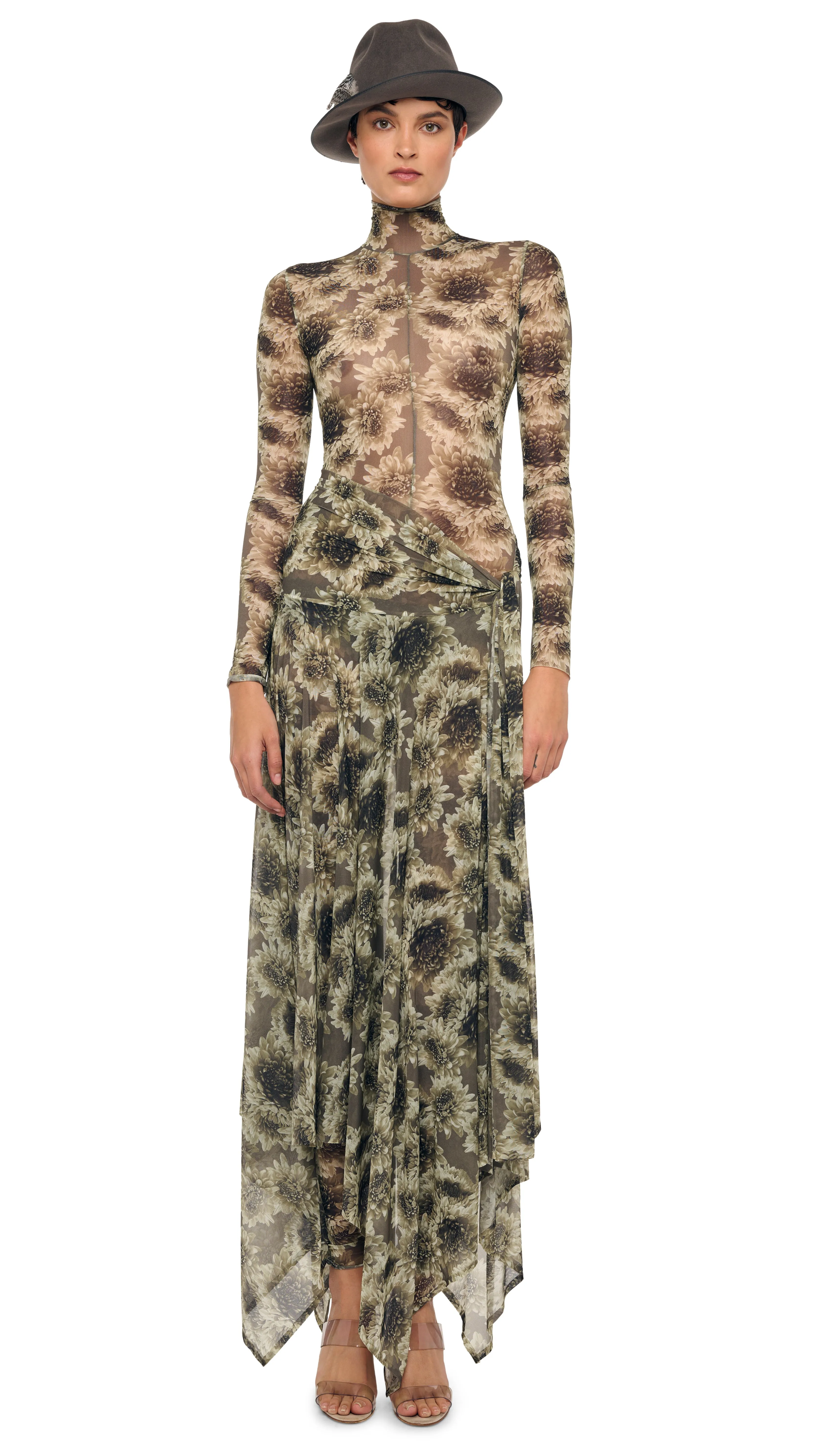 LONG SLEEVE SLIM FIT TURTLE CATSUIT sold by Norma Kamali