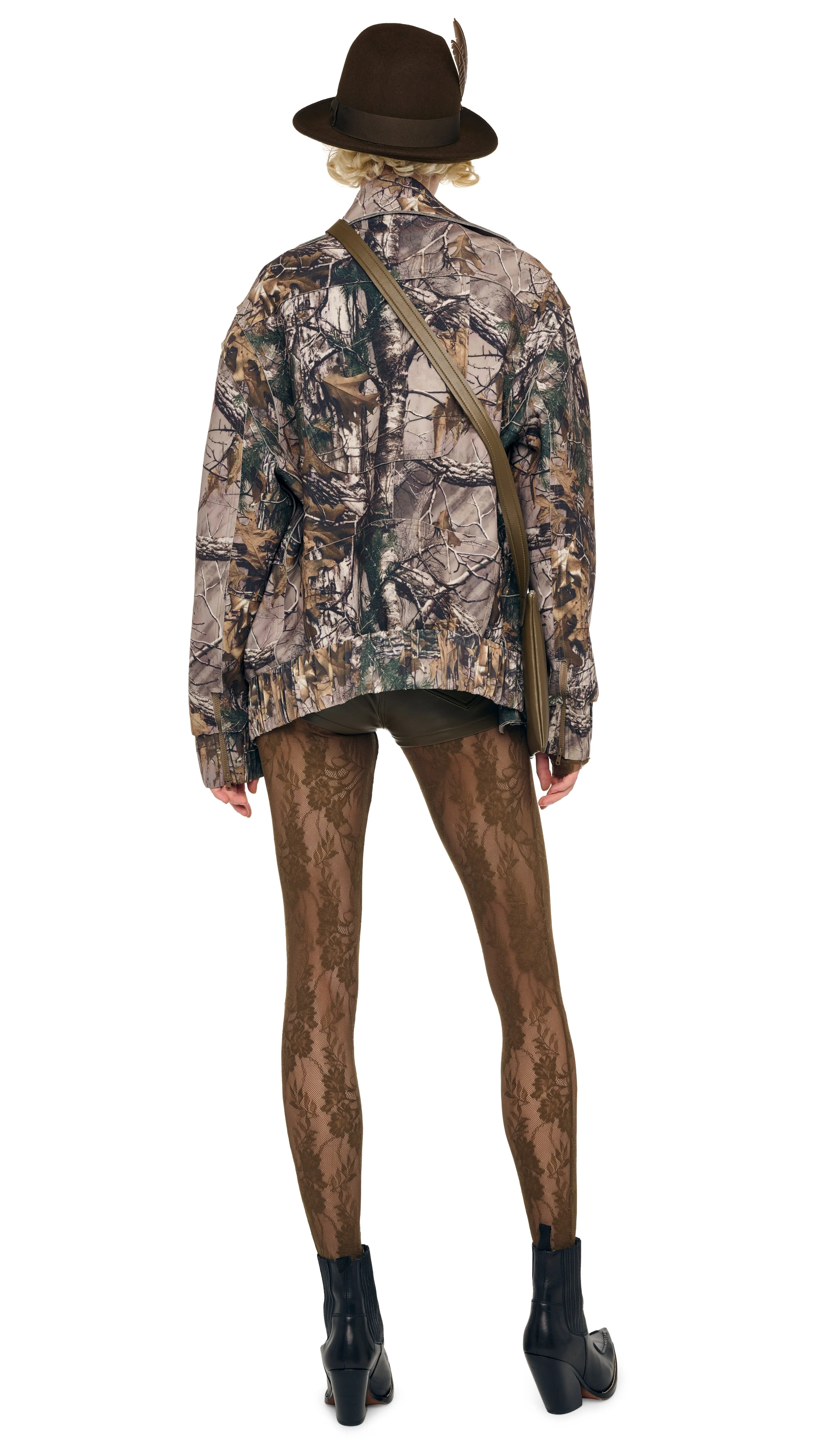 LONG SLEEVE SLIM FIT TURTLE CATSUIT W/ FOOTIE sold by Norma Kamali product image thumbnail 3