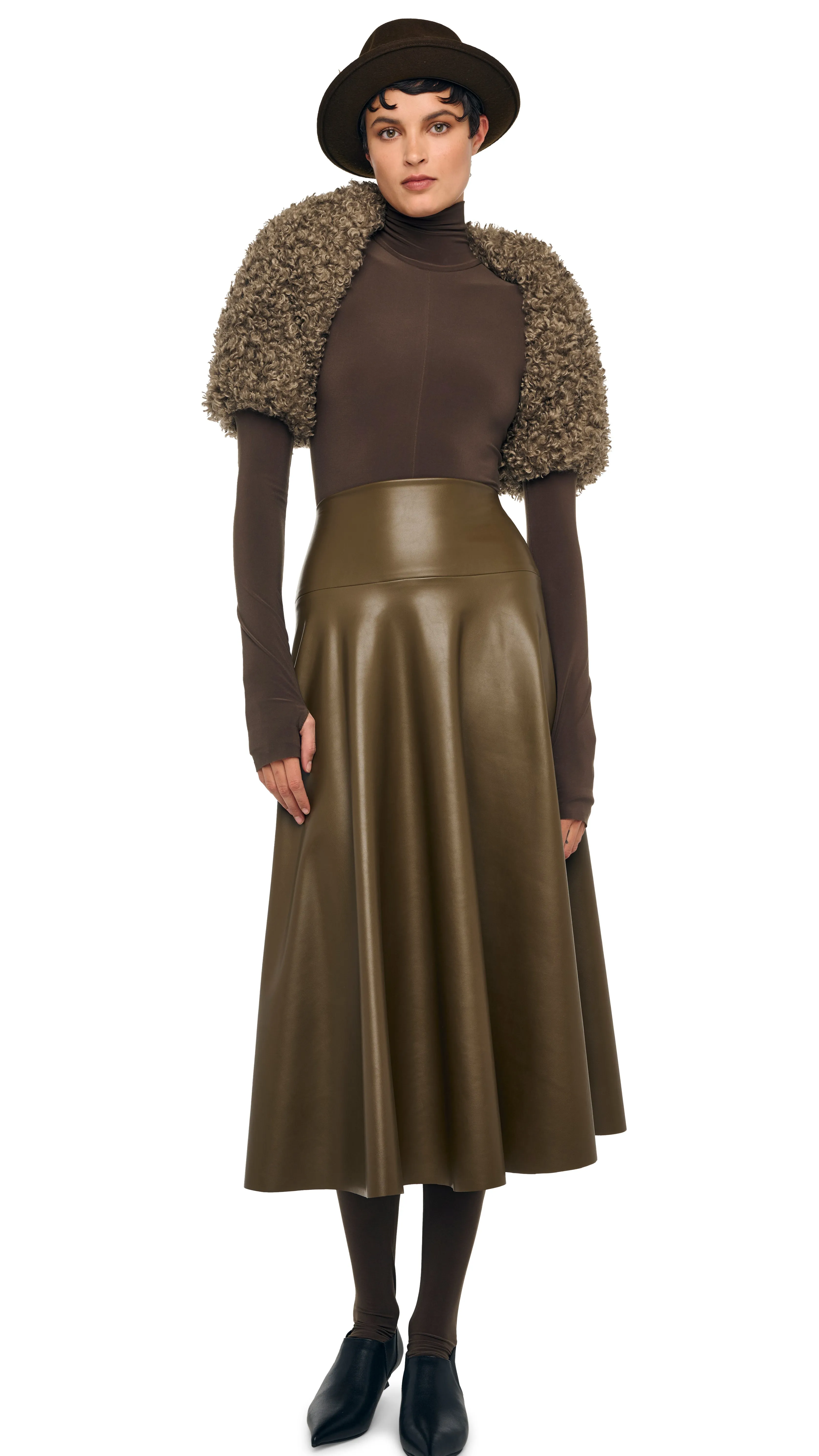 FLARED SKIRT TO MIDCALF sold by Norma Kamali