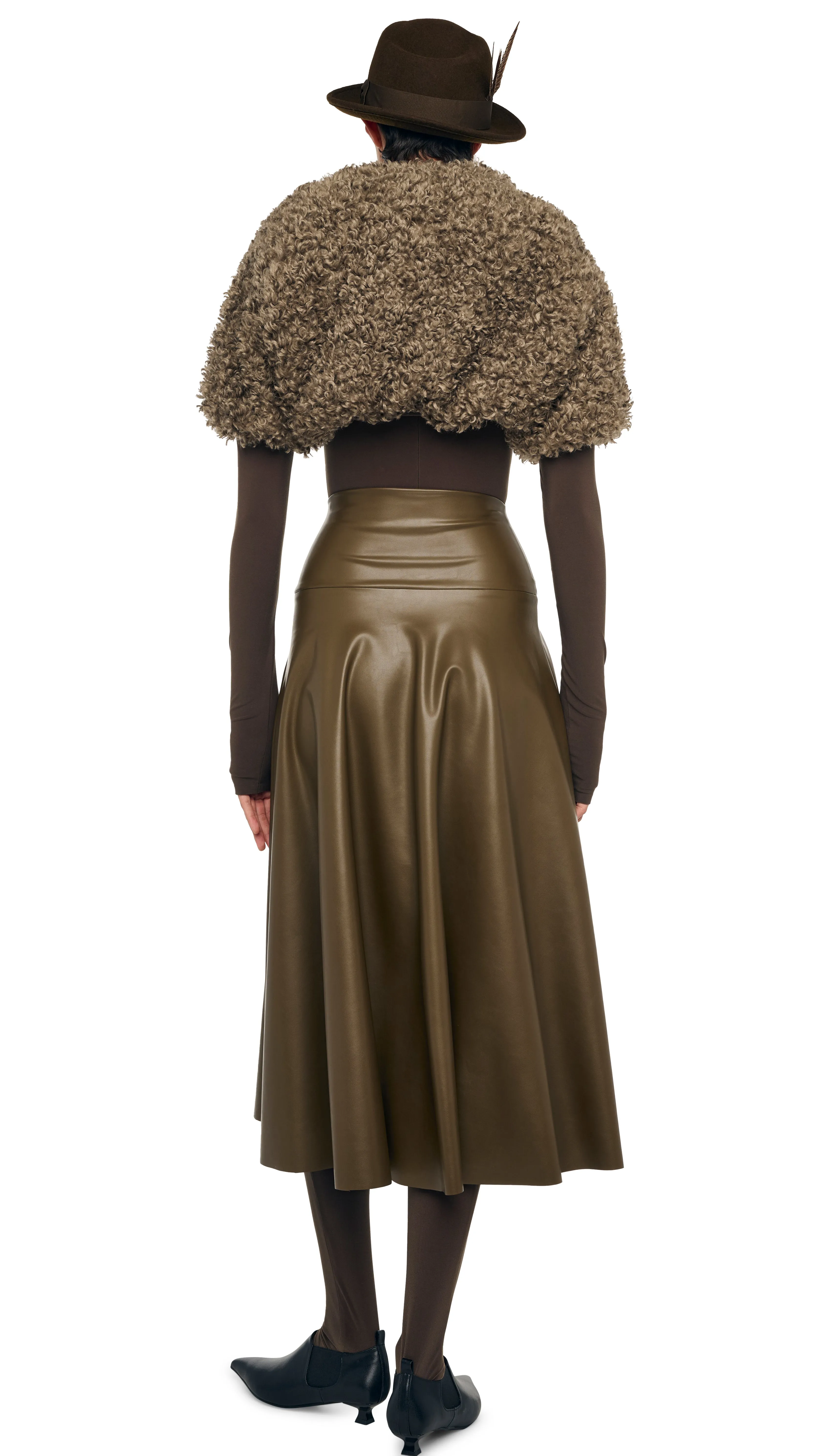 FLARED SKIRT TO MIDCALF sold by Norma Kamali product image thumbnail 3