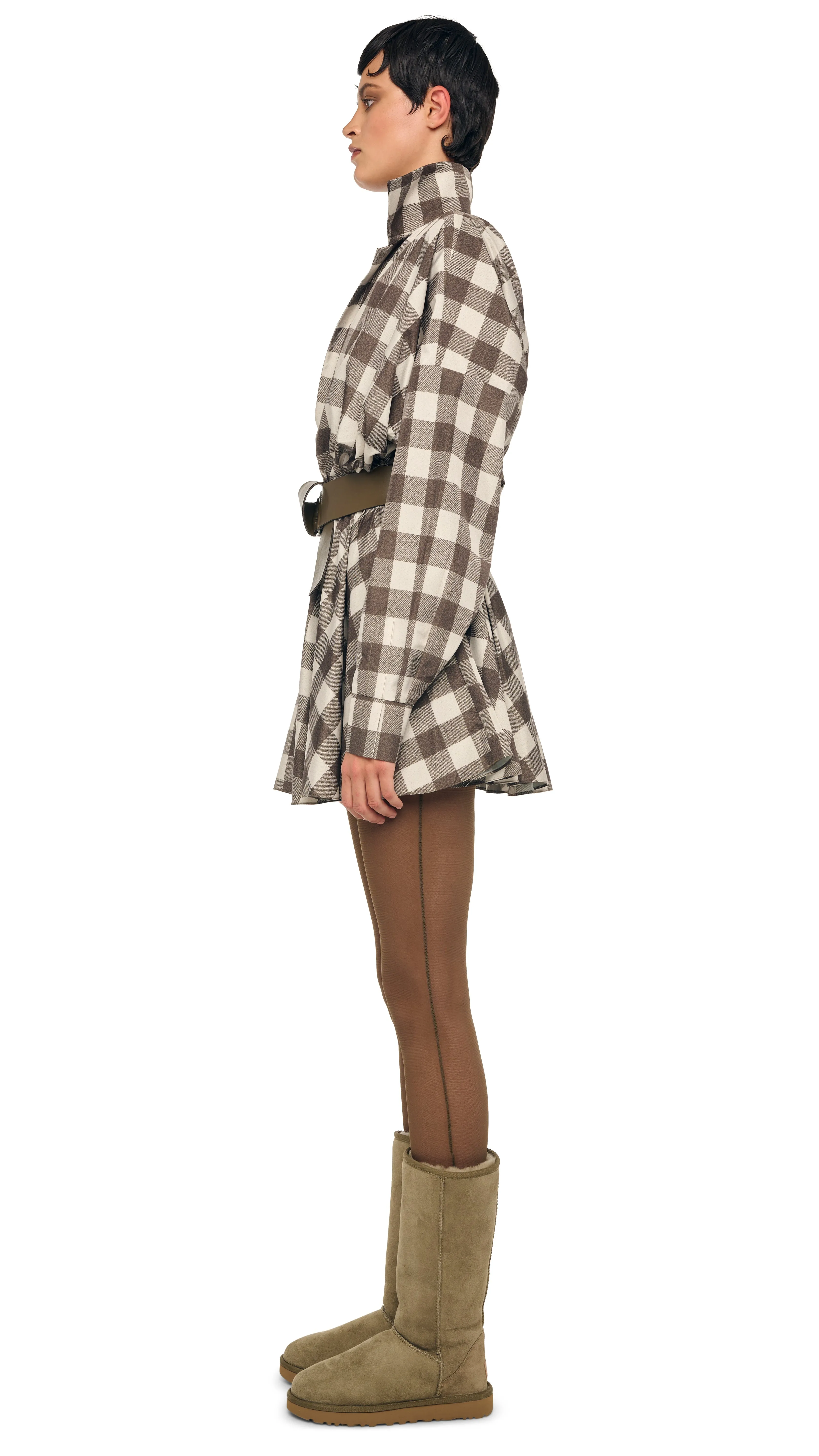 SUPER OS BF NK SHIRT FLARED MINI DRESS sold by Norma Kamali product image thumbnail 2