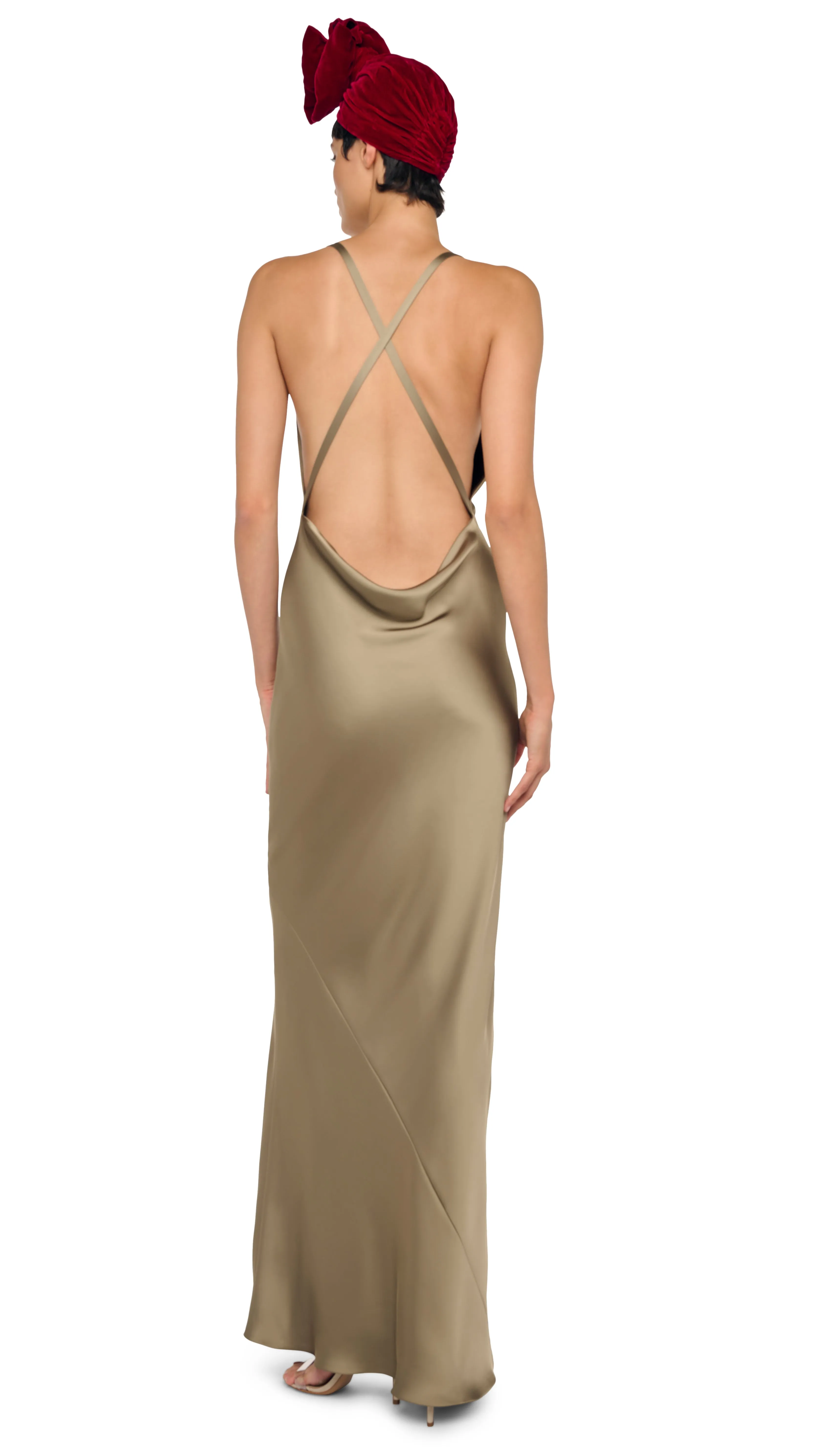 CROSS BACK BIAS GOWN sold by Norma Kamali product image thumbnail 3