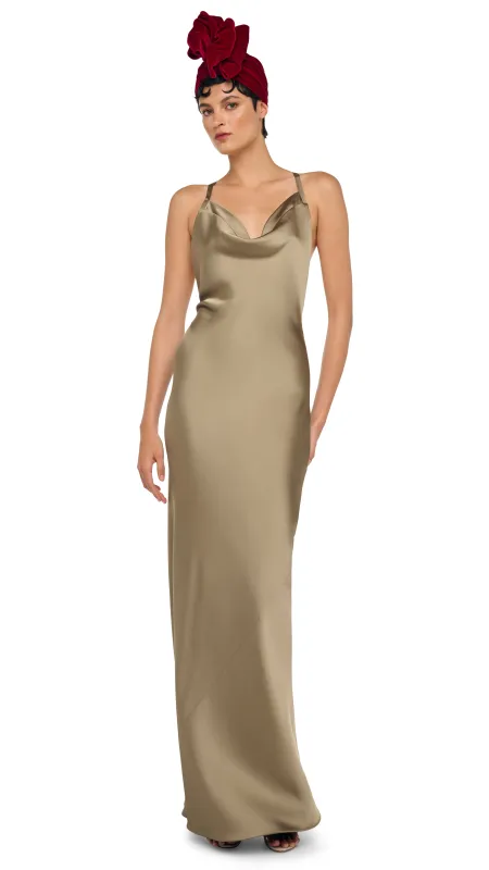 CROSS BACK BIAS GOWN sold by Norma Kamali
