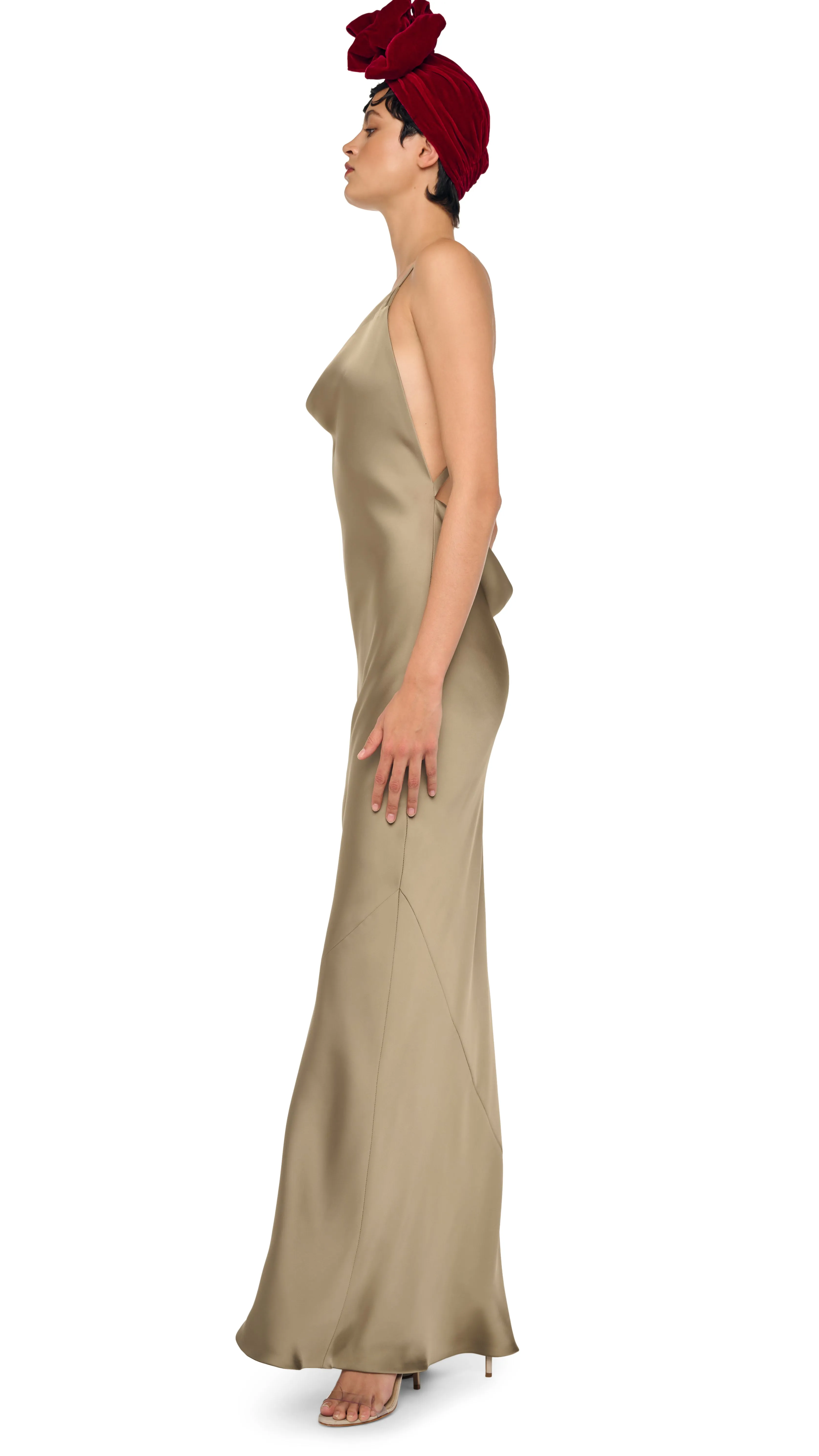 CROSS BACK BIAS GOWN sold by Norma Kamali product image thumbnail 2