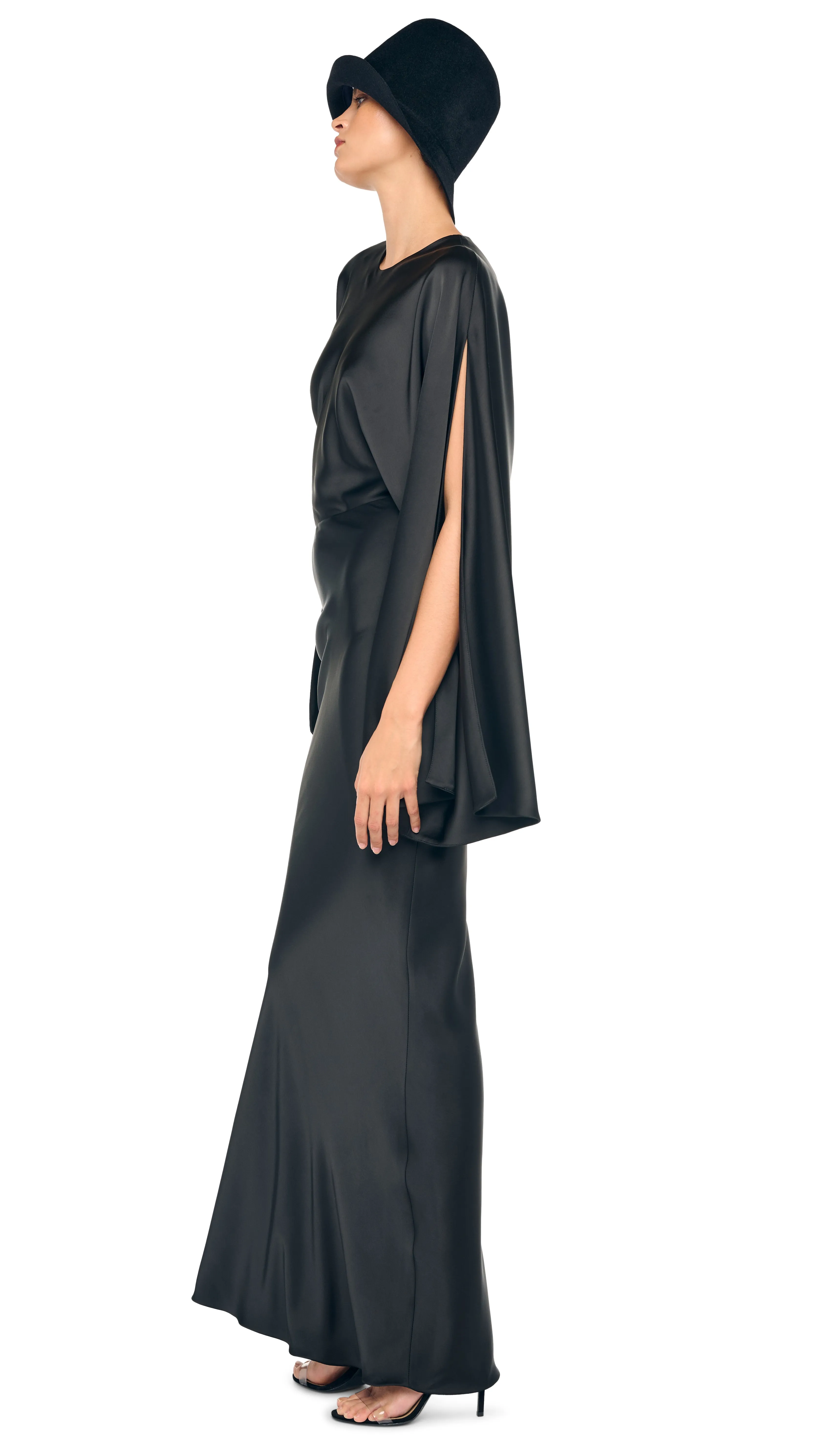 REVERSE OBIE GOWN LONG SLEEVE sold by Norma Kamali product image thumbnail 2