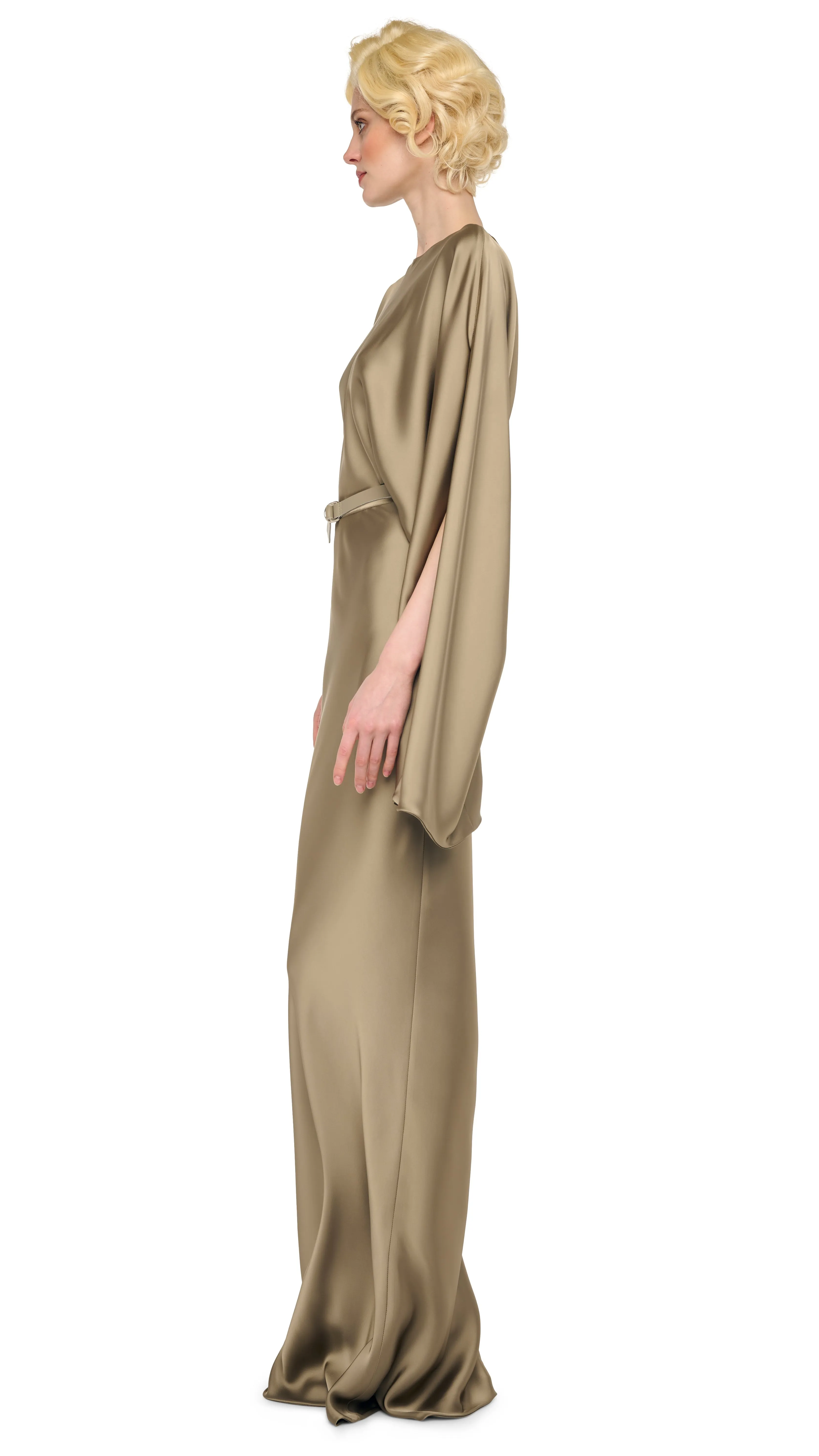 REVERSE OBIE GOWN LONG SLEEVE sold by Norma Kamali product image thumbnail 2