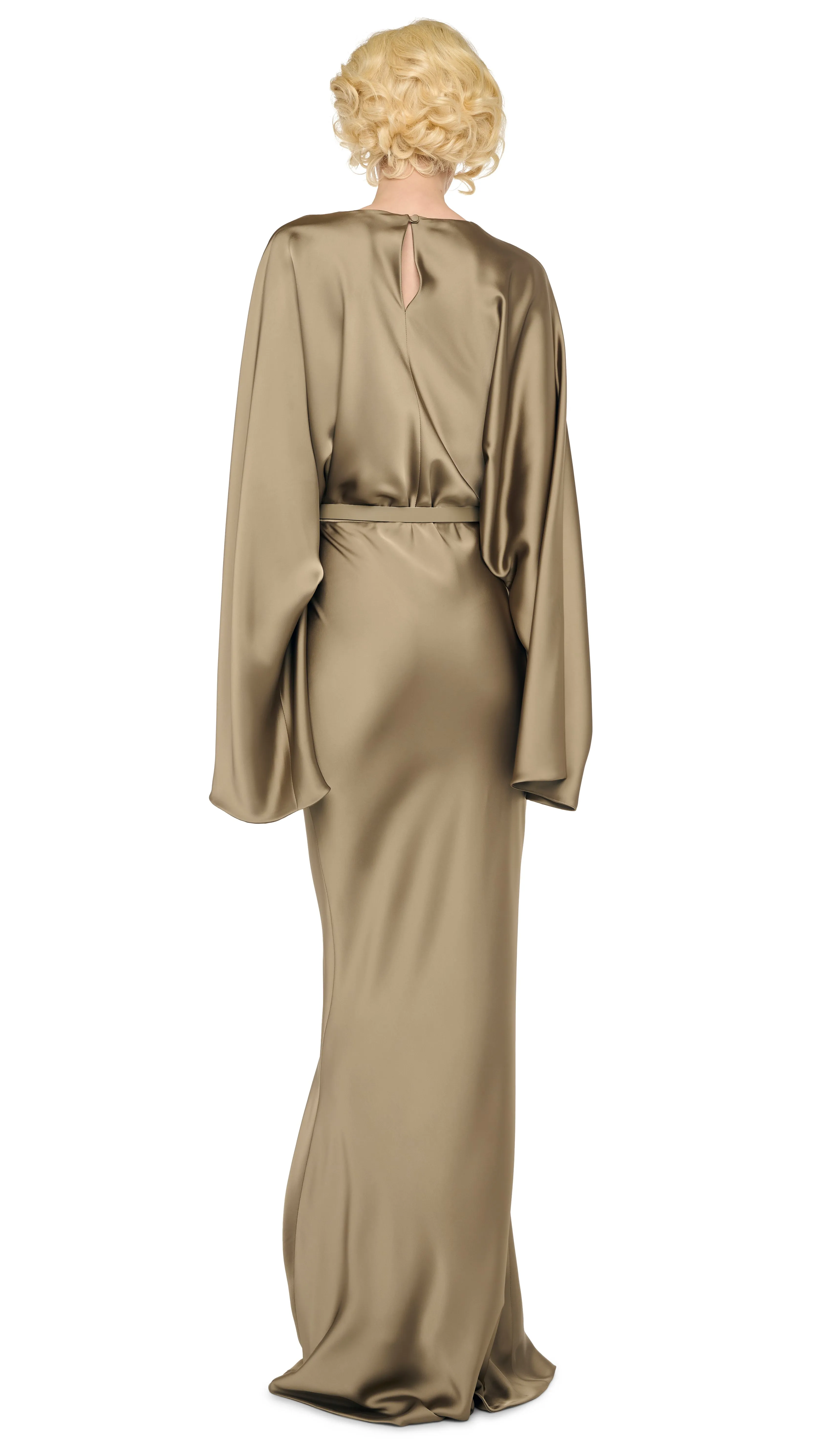 REVERSE OBIE GOWN LONG SLEEVE sold by Norma Kamali product image thumbnail 3