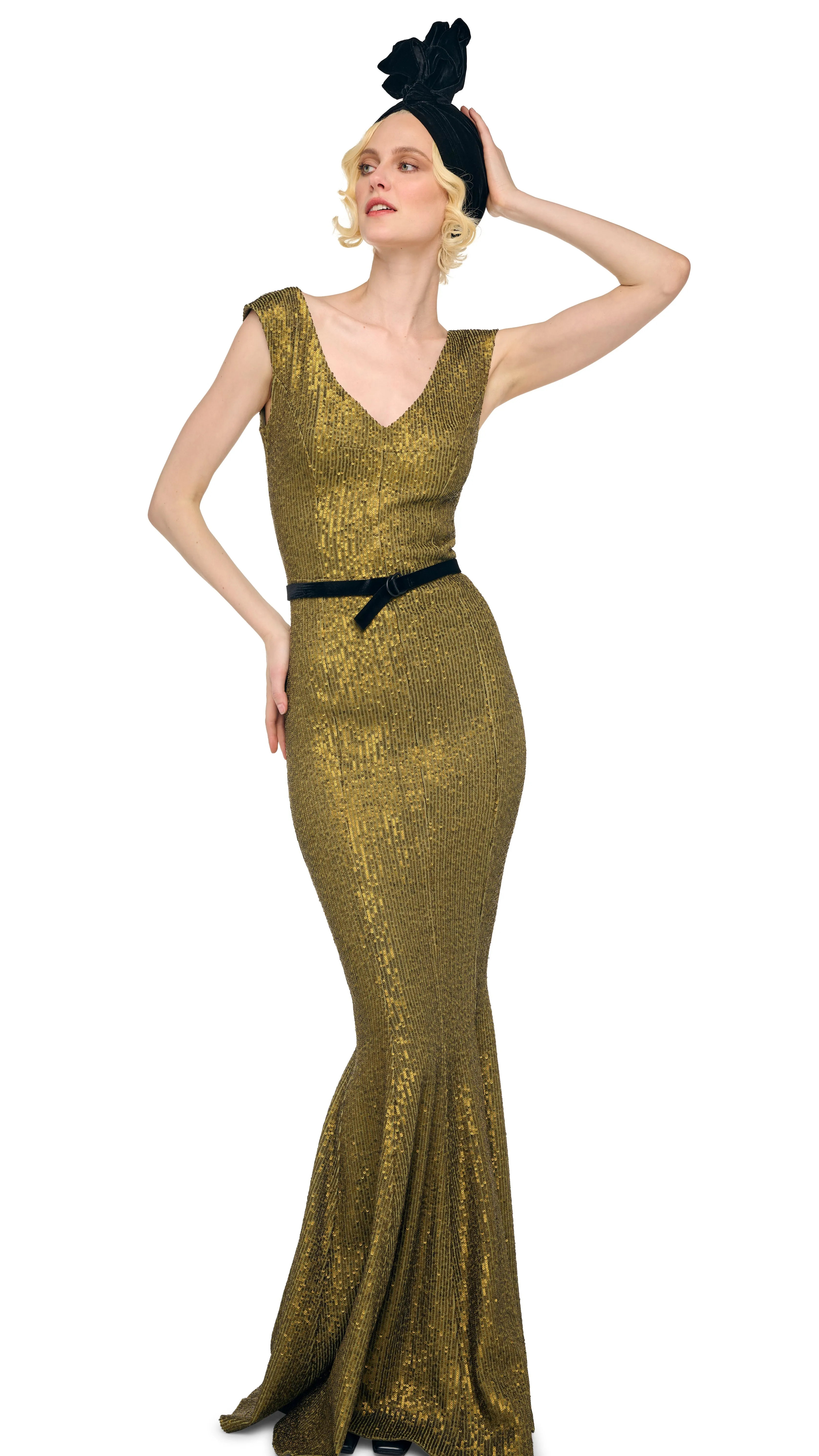 GRACE FISHTAIL GOWN sold by Norma Kamali product image thumbnail 4