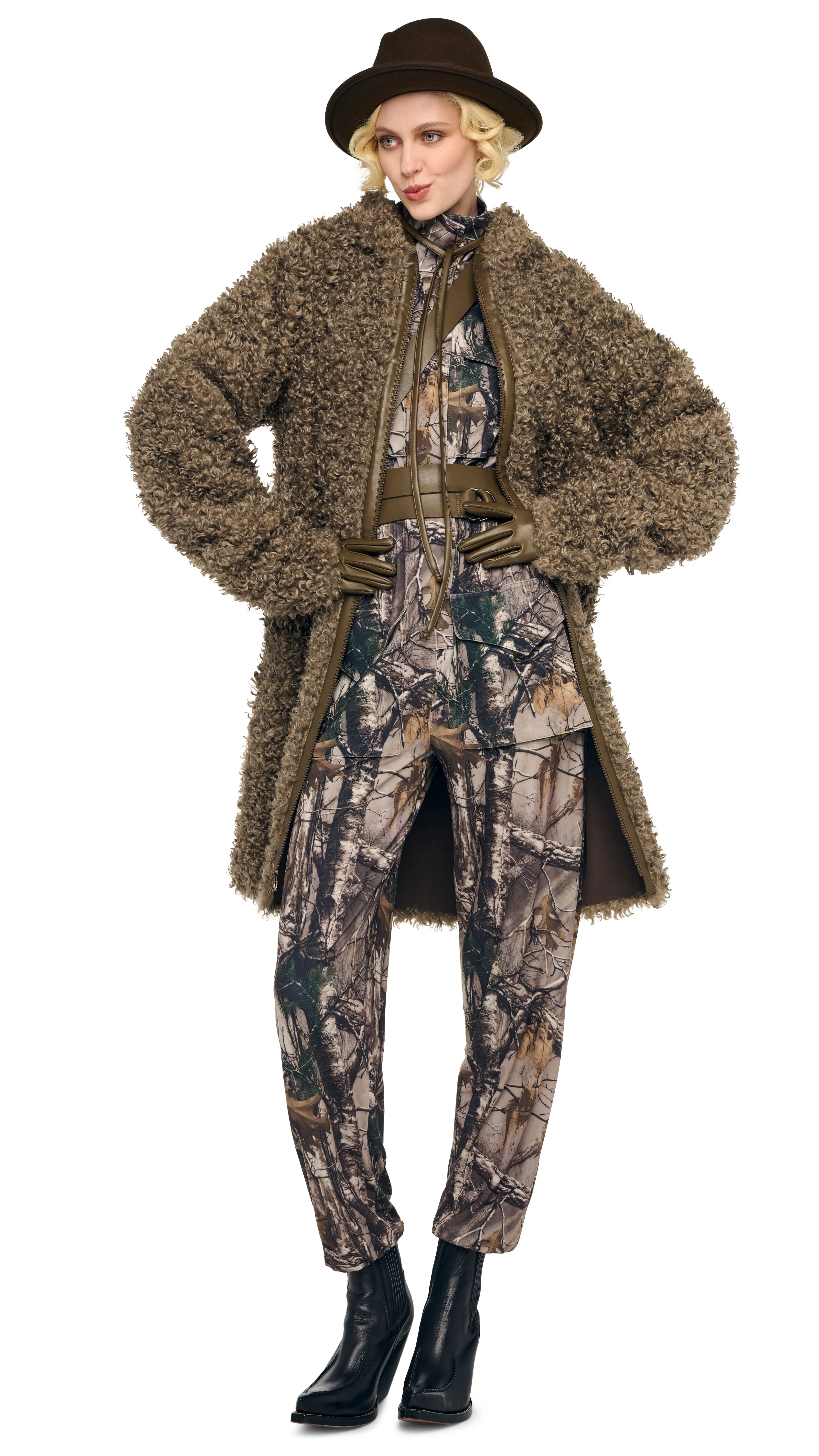 OS RAGLAN SLEEVE ZIP FRONT HOODED JACKET sold by Norma Kamali product image thumbnail 4