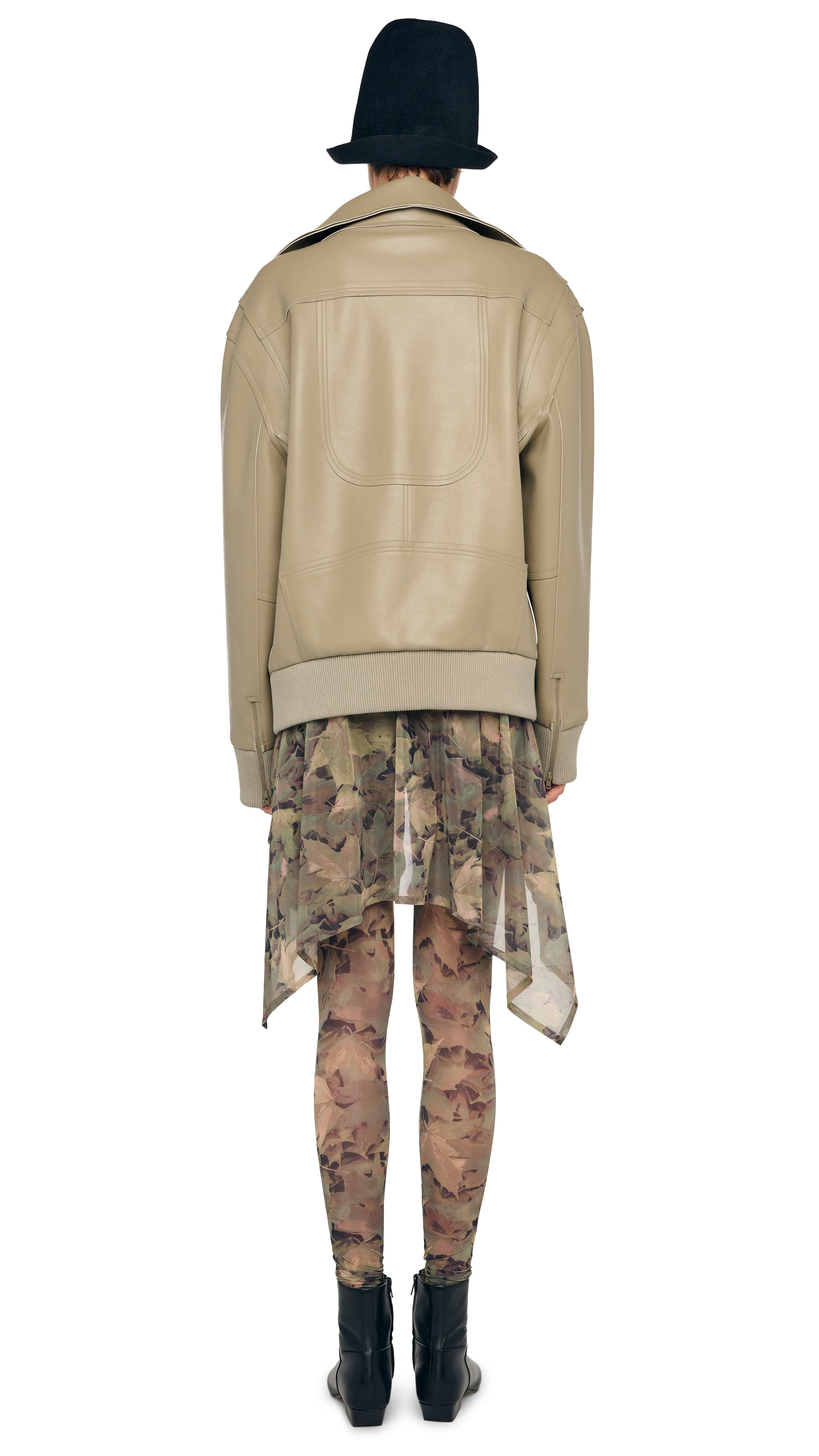 OVERSIZED MOTO JACKET sold by Norma Kamali product image thumbnail 3