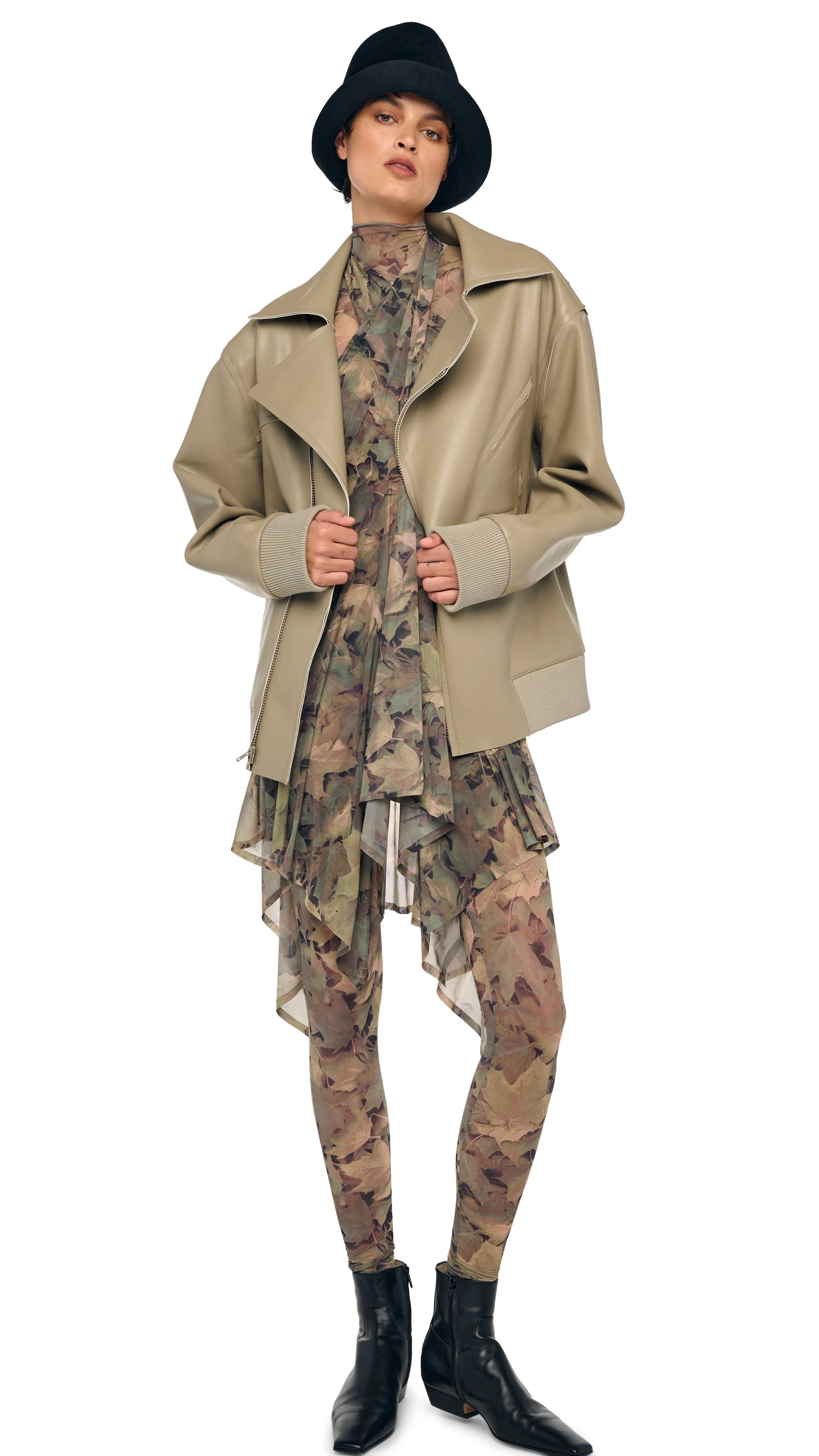 OVERSIZED MOTO JACKET sold by Norma Kamali product image thumbnail 4