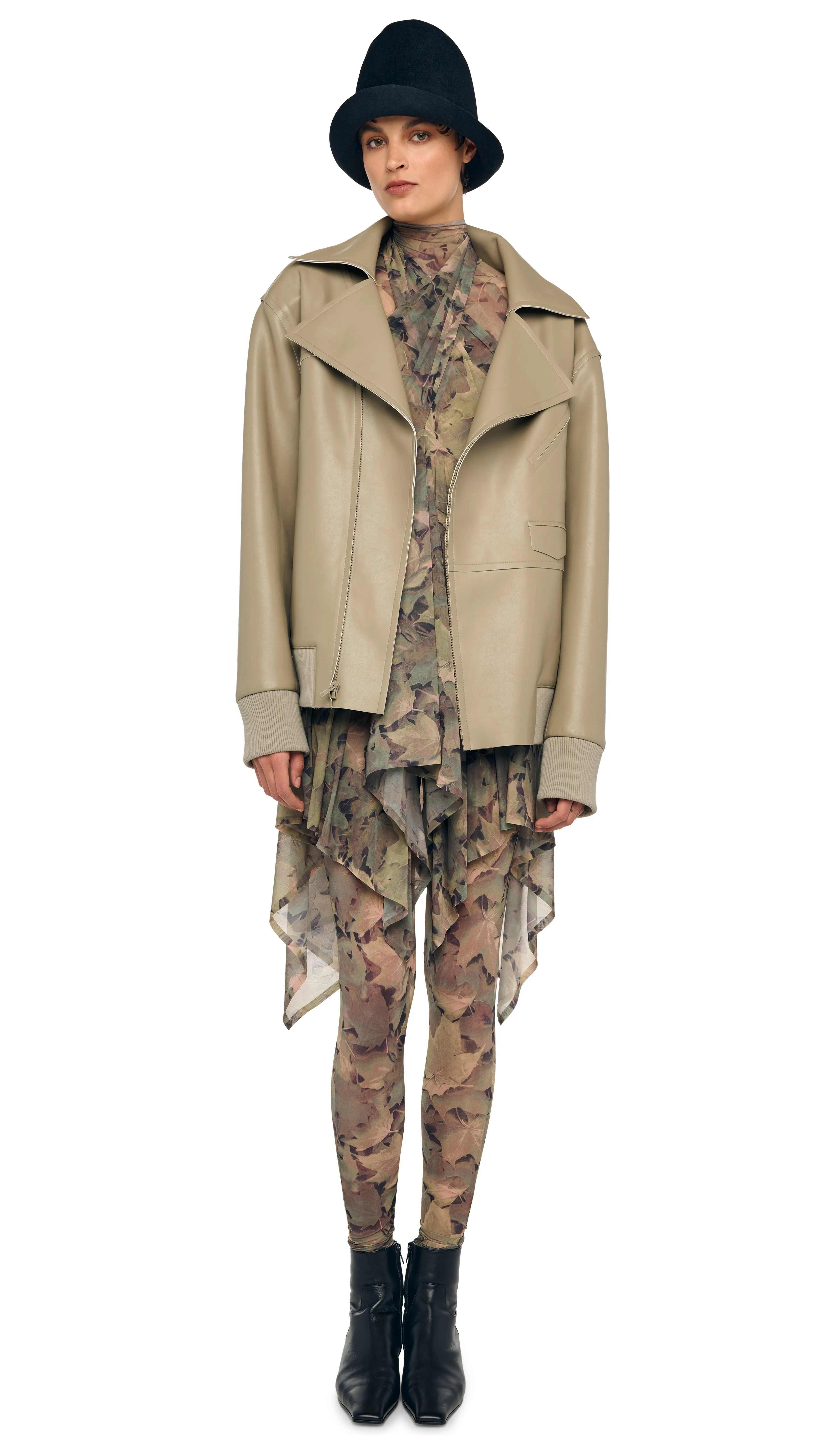 OVERSIZED MOTO JACKET sold by Norma Kamali