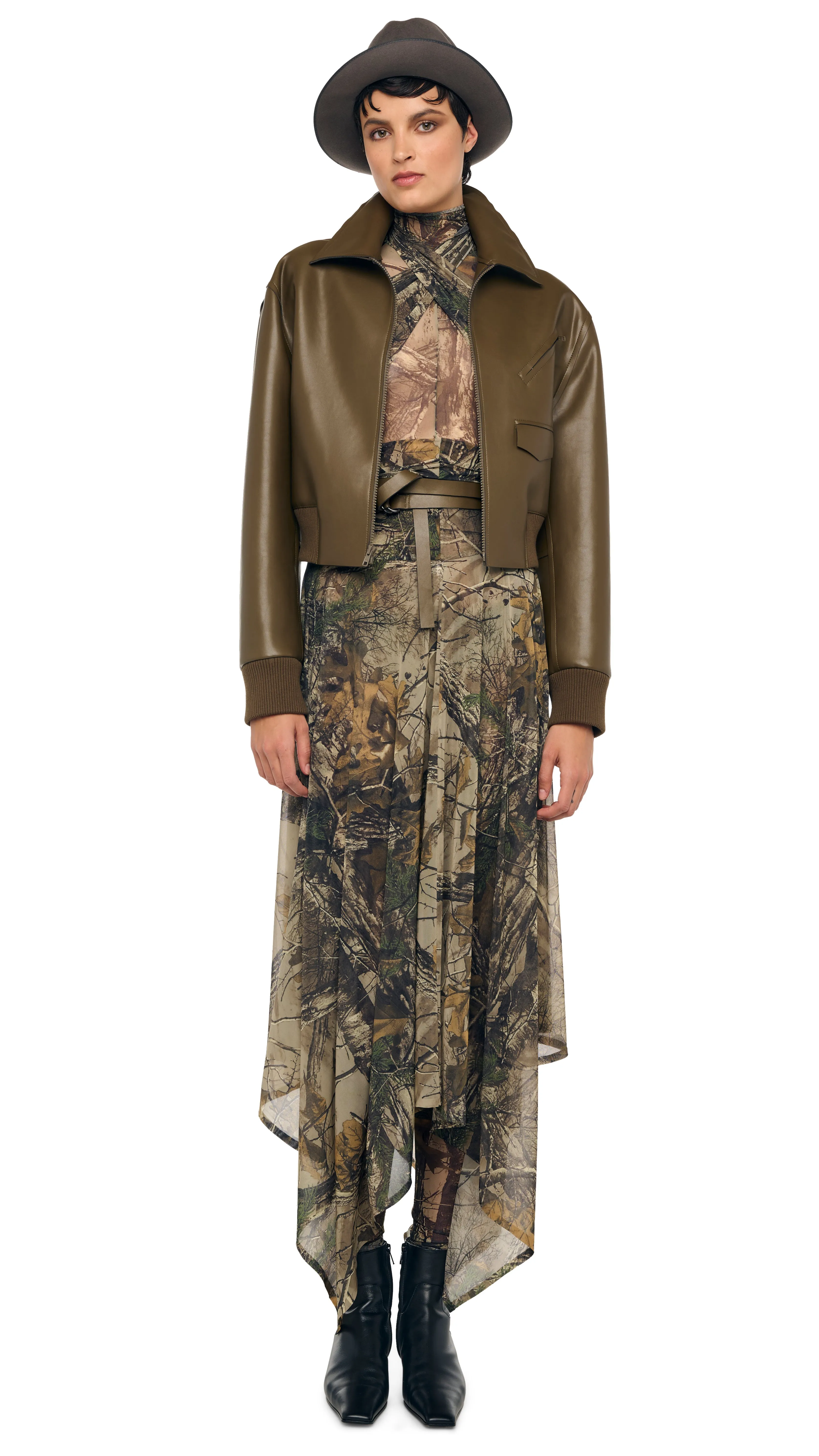 MENS ZIP FRONT CLASSIC CROPPED JACKET sold by Norma Kamali