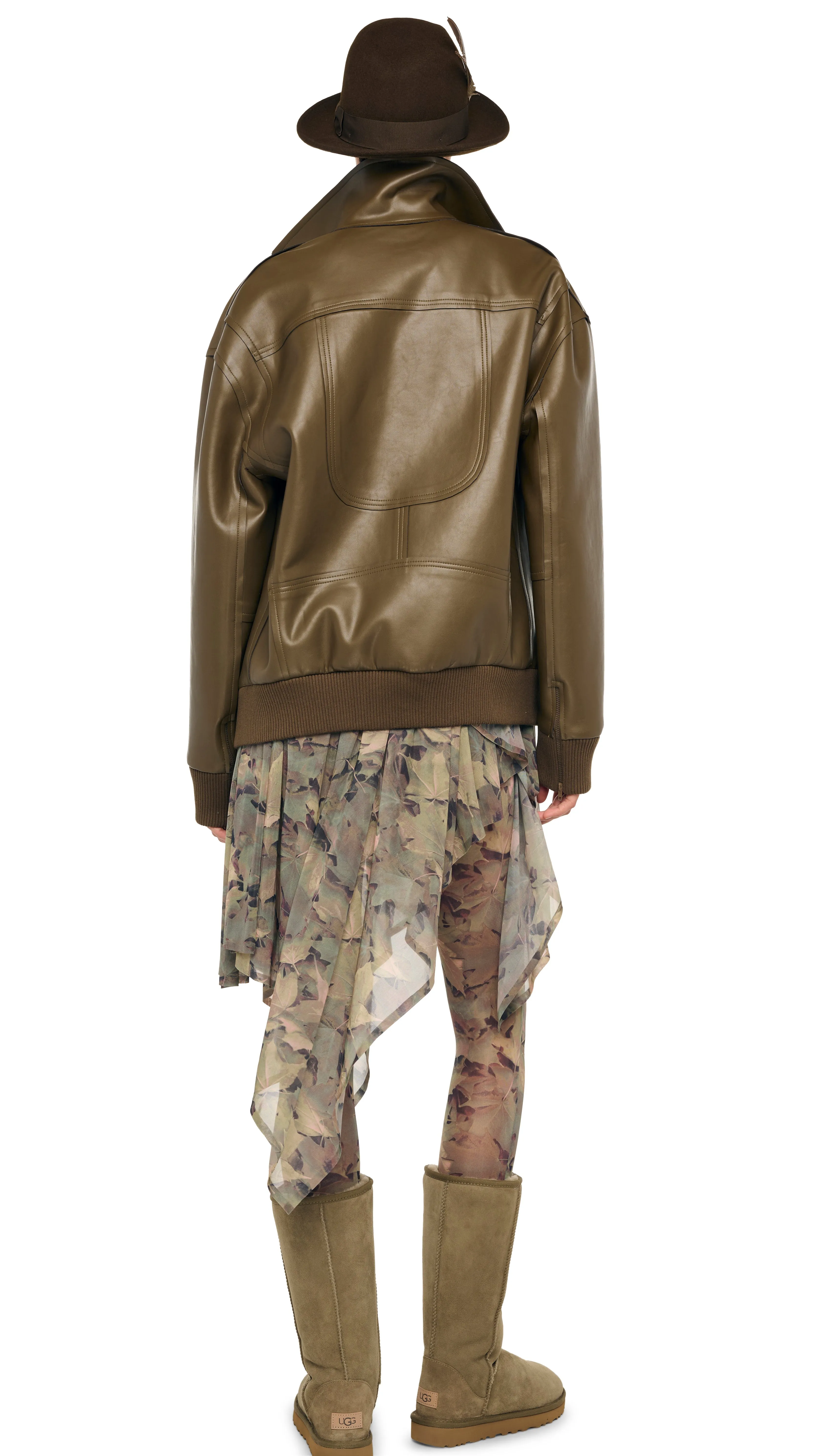 OS MENS CLASSIC ZIP FRONT JACKET sold by Norma Kamali product image thumbnail 3