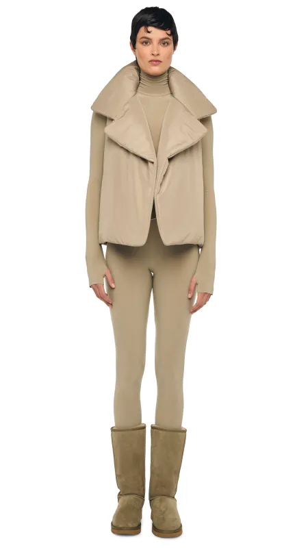 SLEEVELESS SLEEPING BAG VEST sold by Norma Kamali