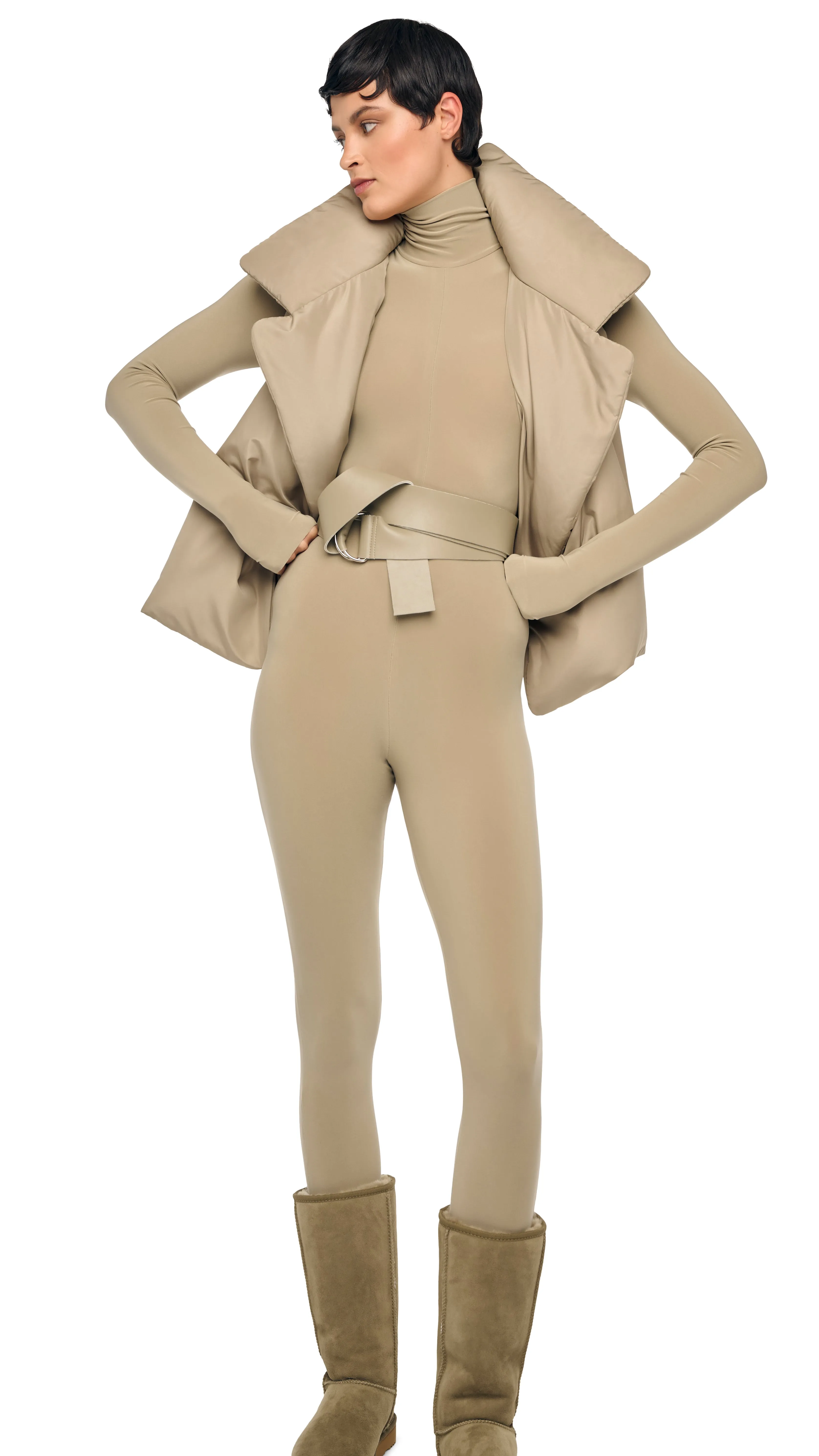 SLEEVELESS SLEEPING BAG VEST sold by Norma Kamali product image thumbnail 5