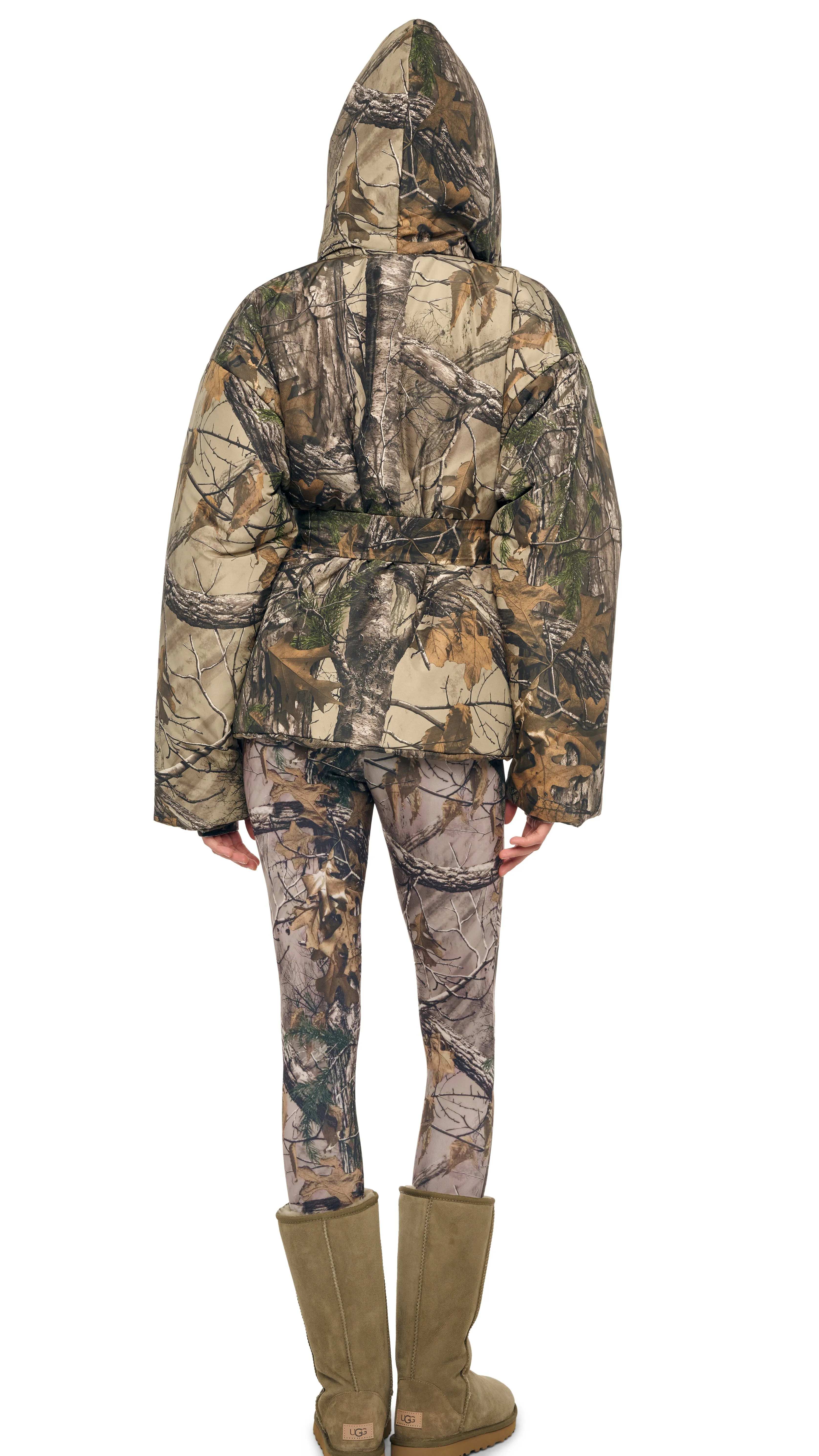 HOODED SLEEPING BAG JACKET W/ DRAWSTRINGS sold by Norma Kamali product image thumbnail 3