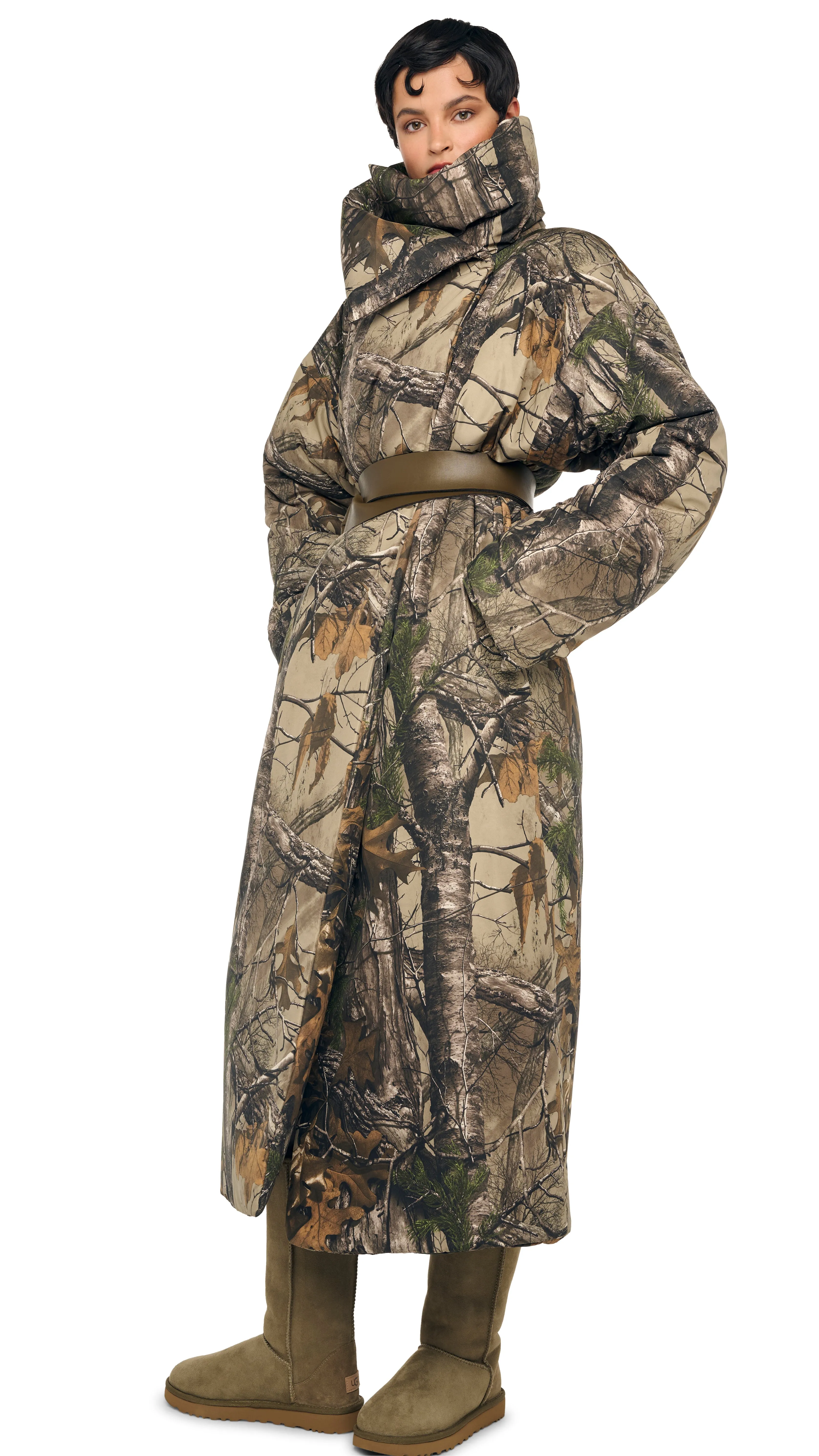 HIGH COLLAR SLEEPING BAG COAT LONG sold by Norma Kamali product image thumbnail 4