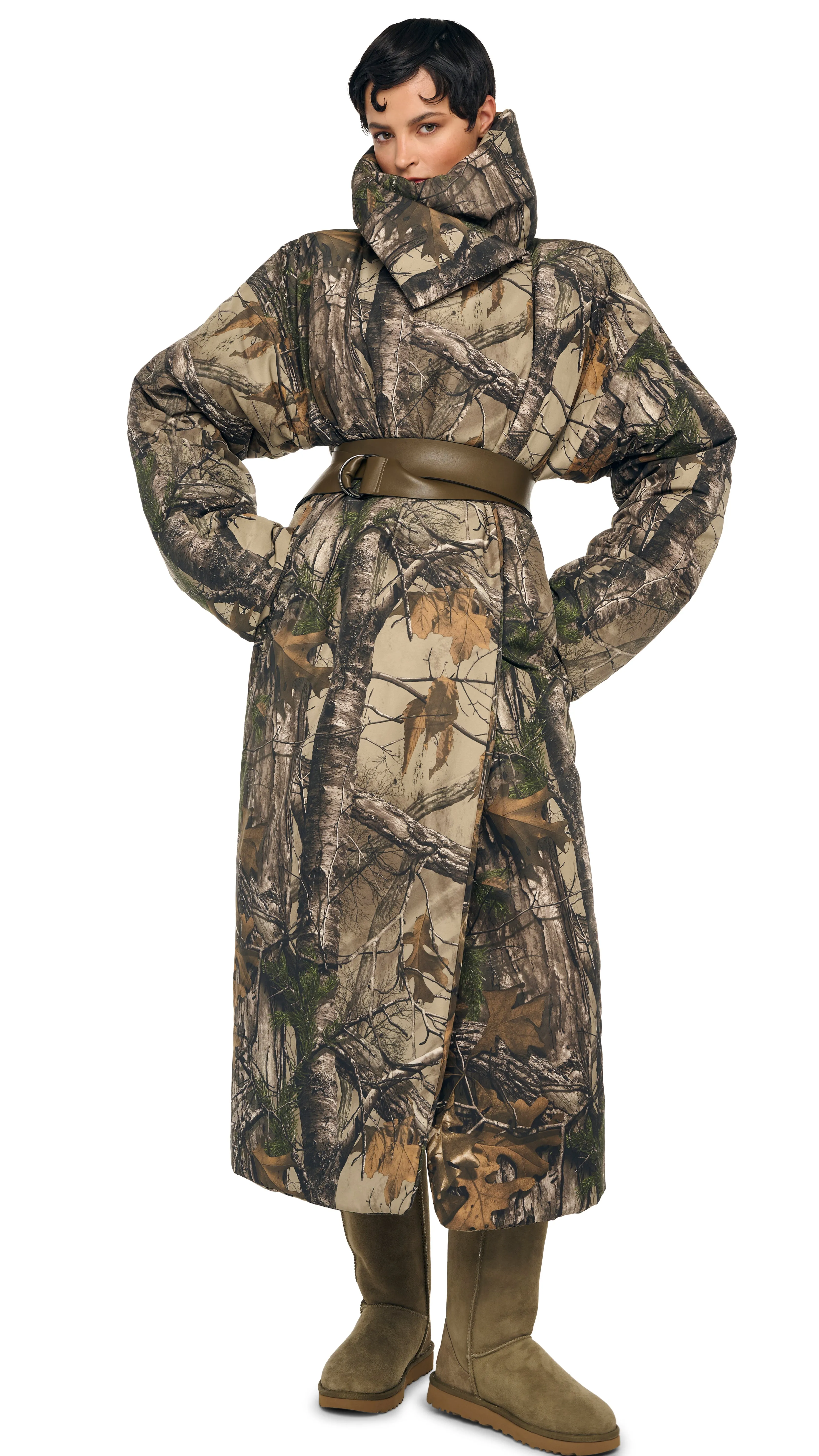 HIGH COLLAR SLEEPING BAG COAT LONG sold by Norma Kamali