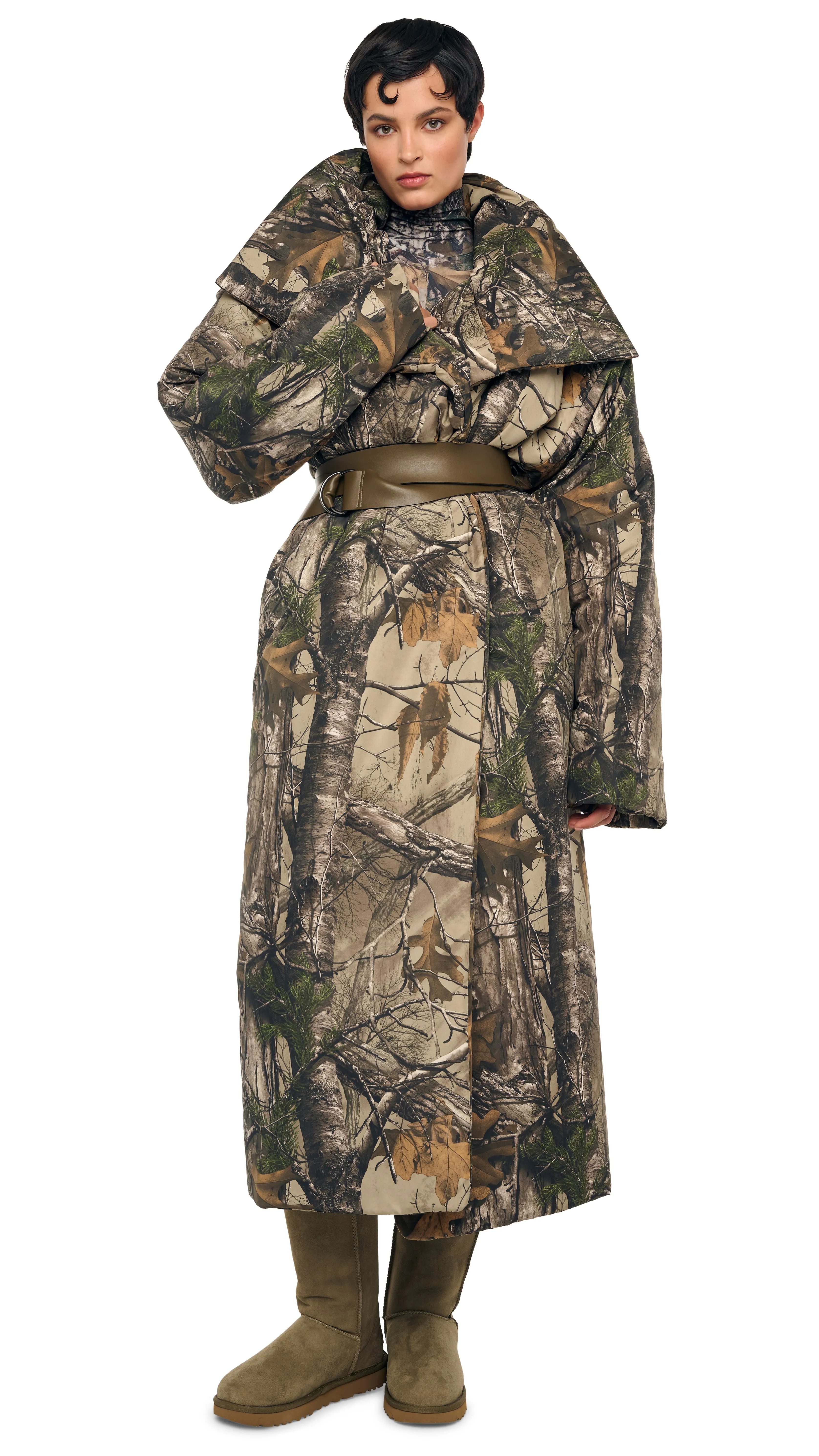 HIGH COLLAR SLEEPING BAG COAT LONG sold by Norma Kamali product image thumbnail 5