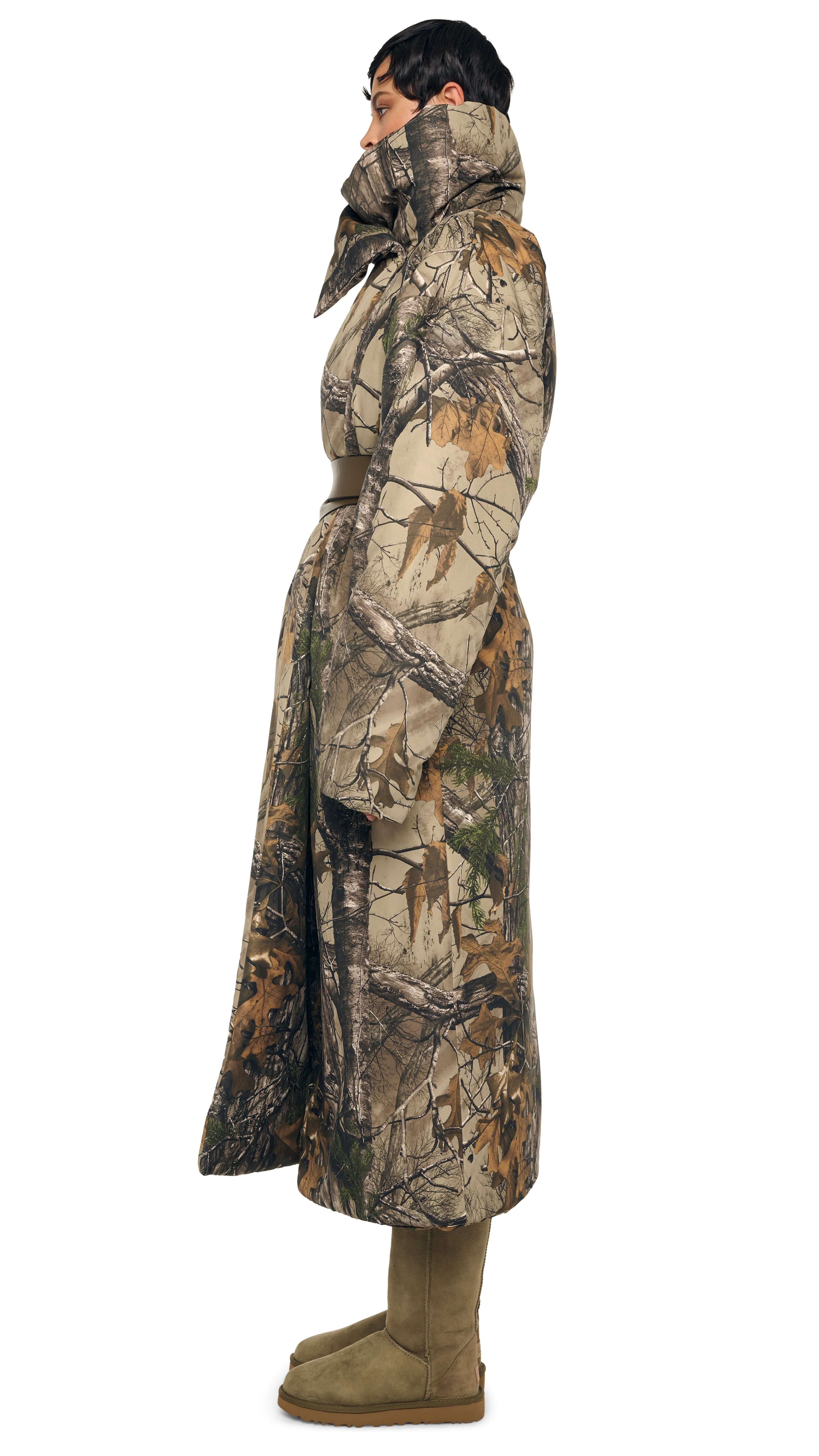 HIGH COLLAR SLEEPING BAG COAT LONG sold by Norma Kamali product image thumbnail 2