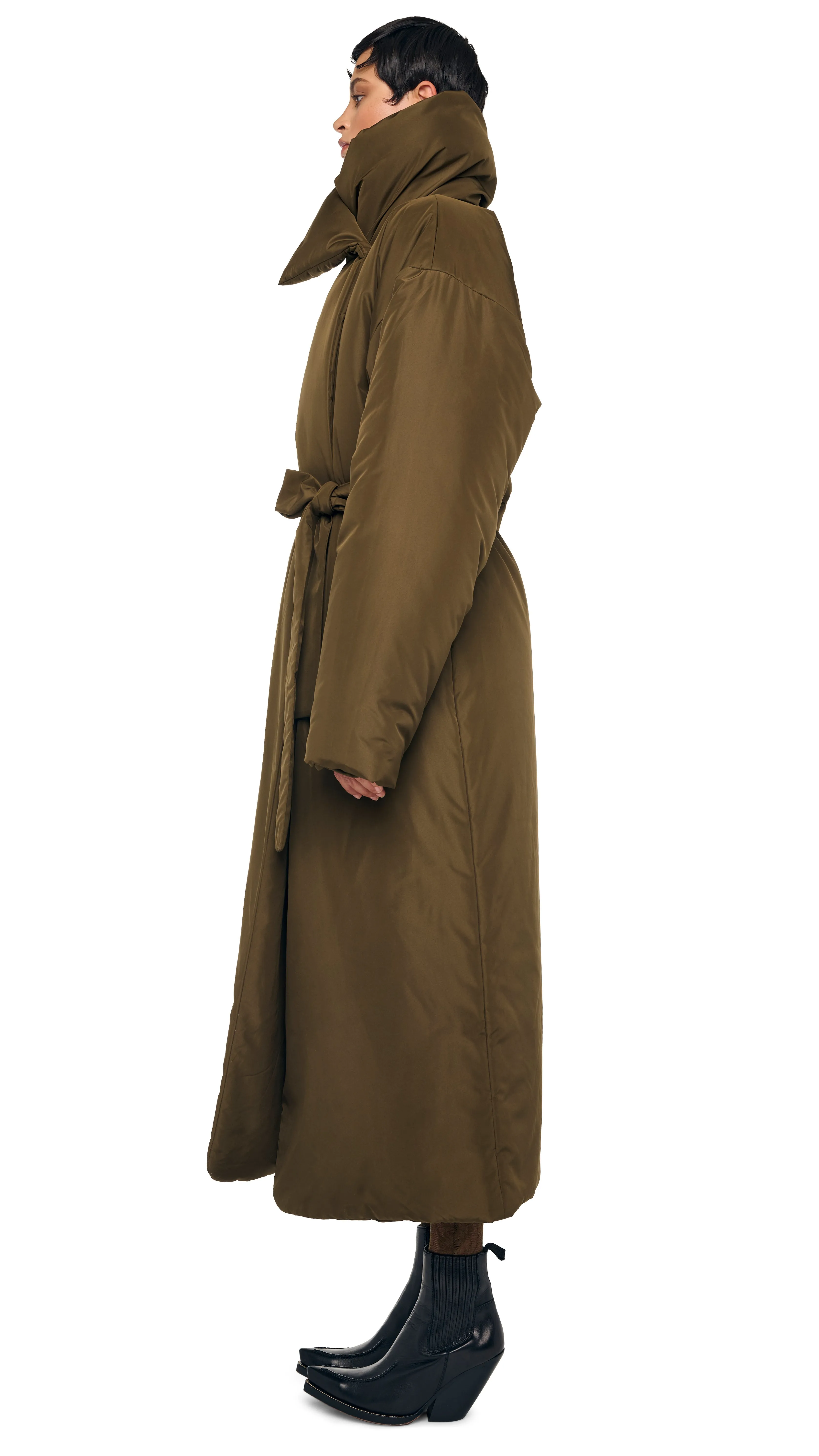 HIGH COLLAR SLEEPING BAG COAT LONG sold by Norma Kamali product image thumbnail 2