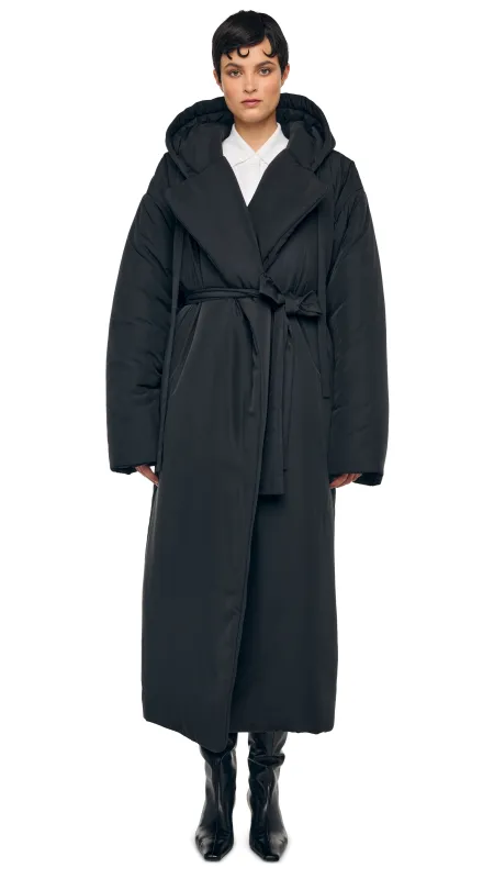 HOODED SLEEPING BAG COAT LONG sold by Norma Kamali