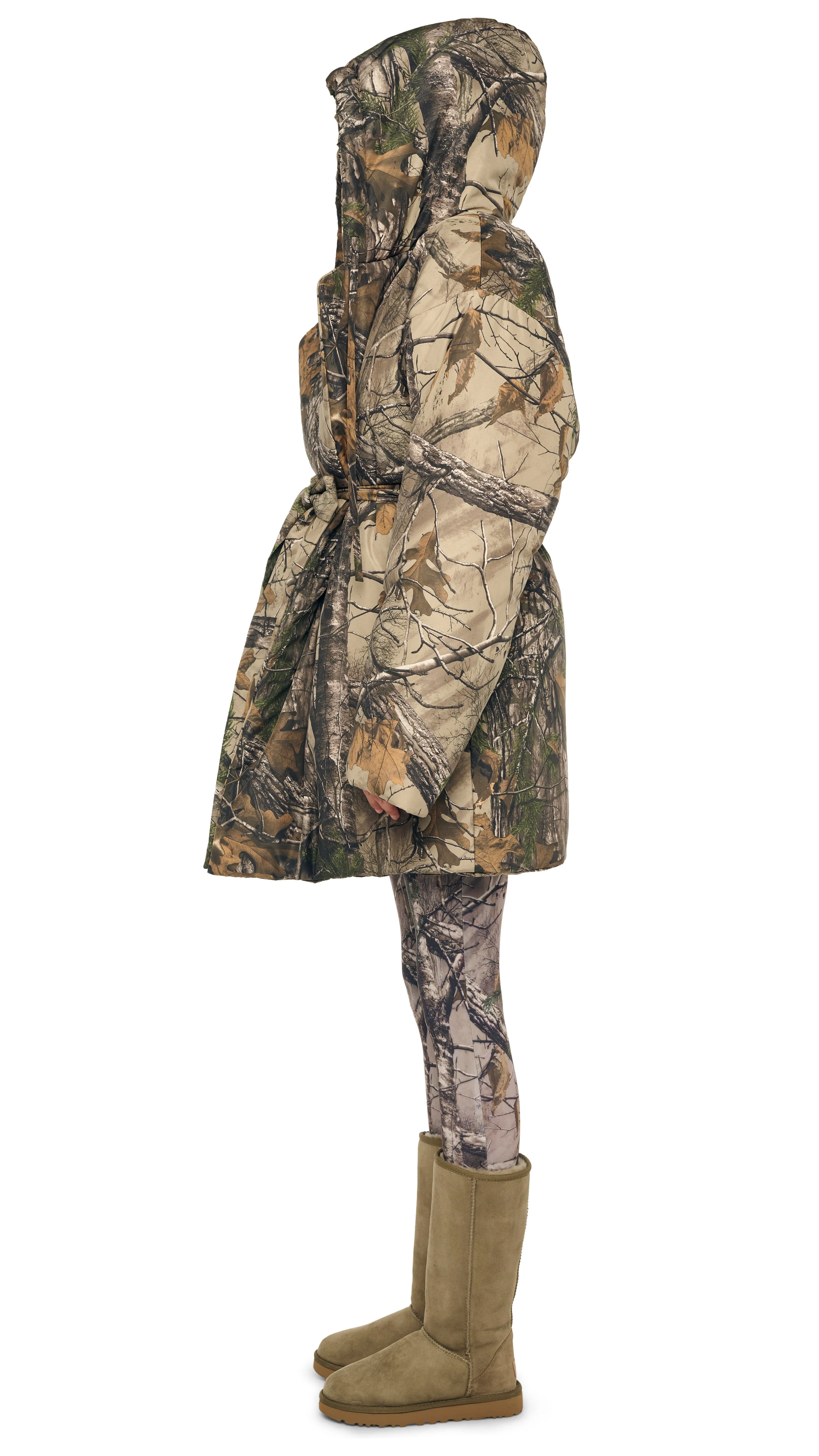 HOODED SLEEPING BAG COAT TO KNEE sold by Norma Kamali product image thumbnail 2