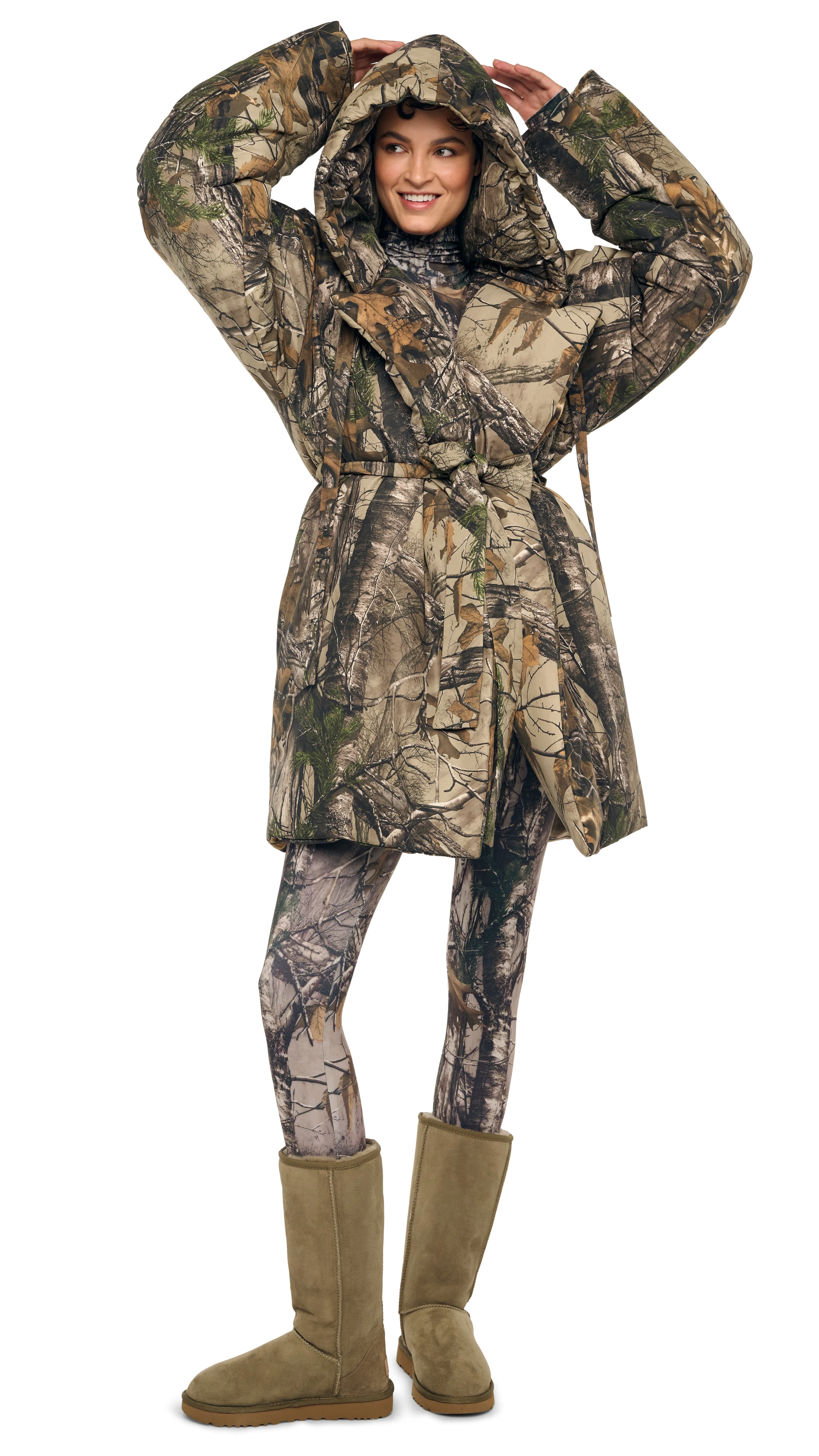 HOODED SLEEPING BAG COAT TO KNEE sold by Norma Kamali