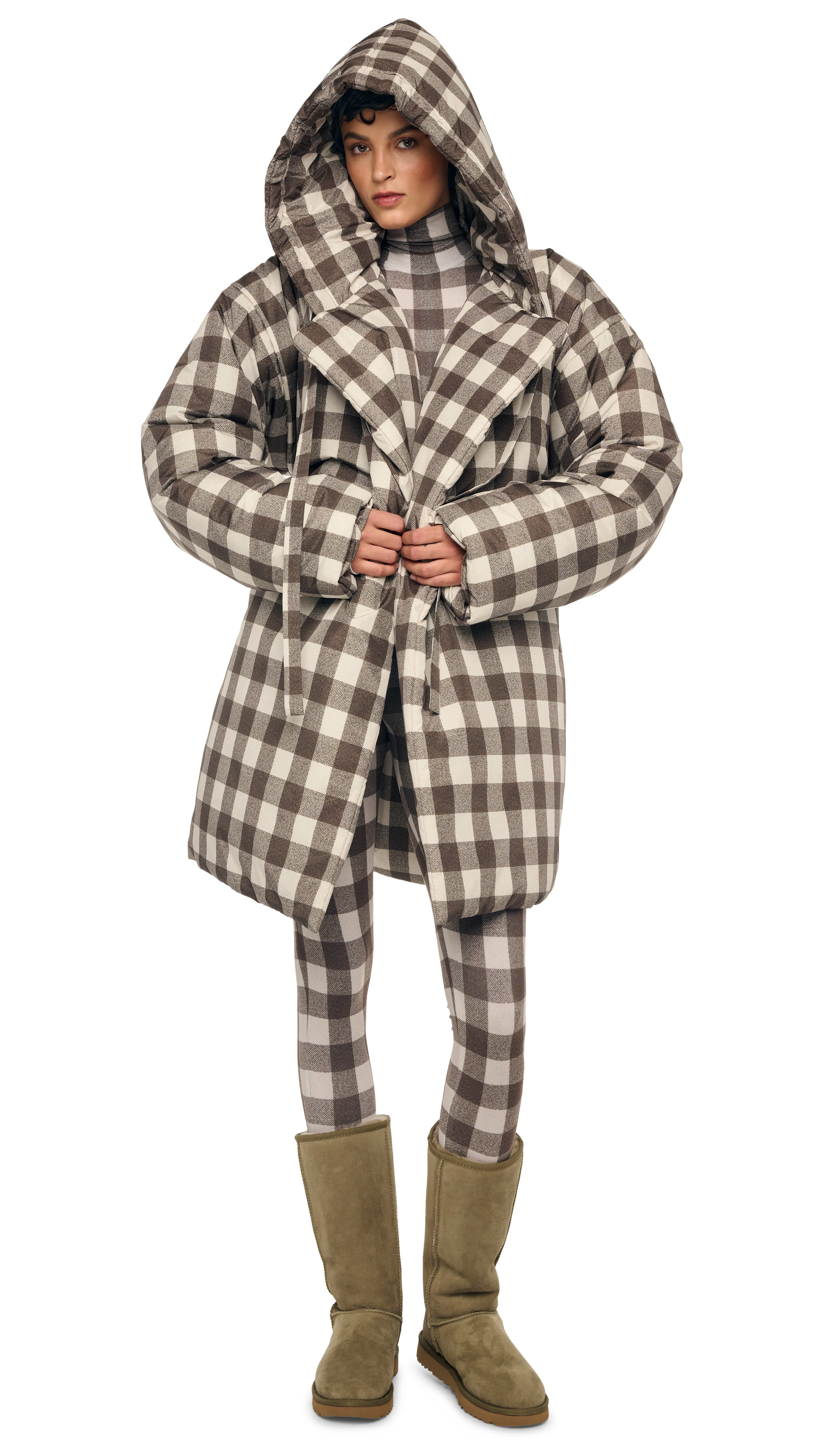 HOODED SLEEPING BAG COAT TO KNEE sold by Norma Kamali product image thumbnail 5