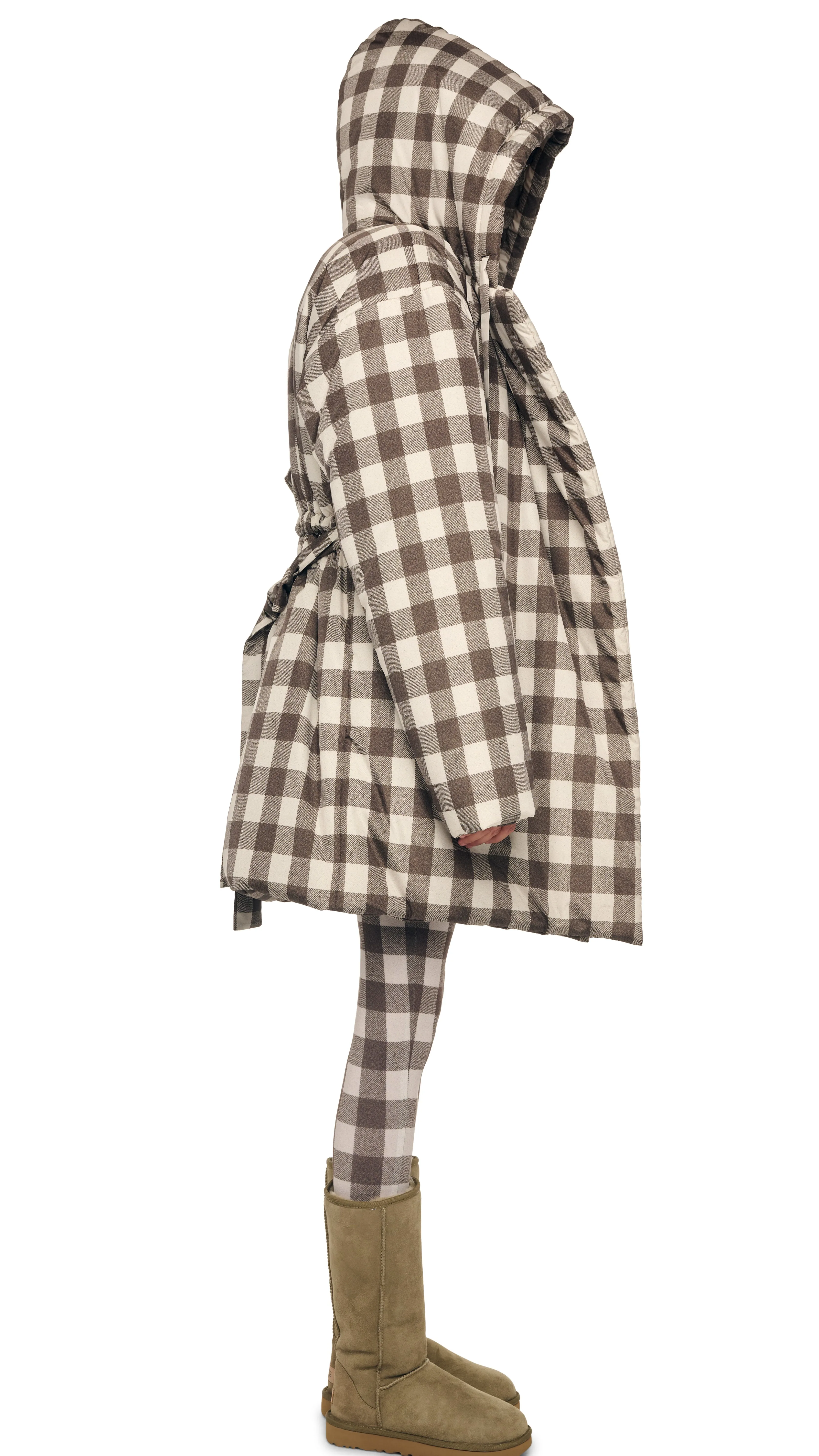 HOODED SLEEPING BAG COAT TO KNEE sold by Norma Kamali product image thumbnail 4