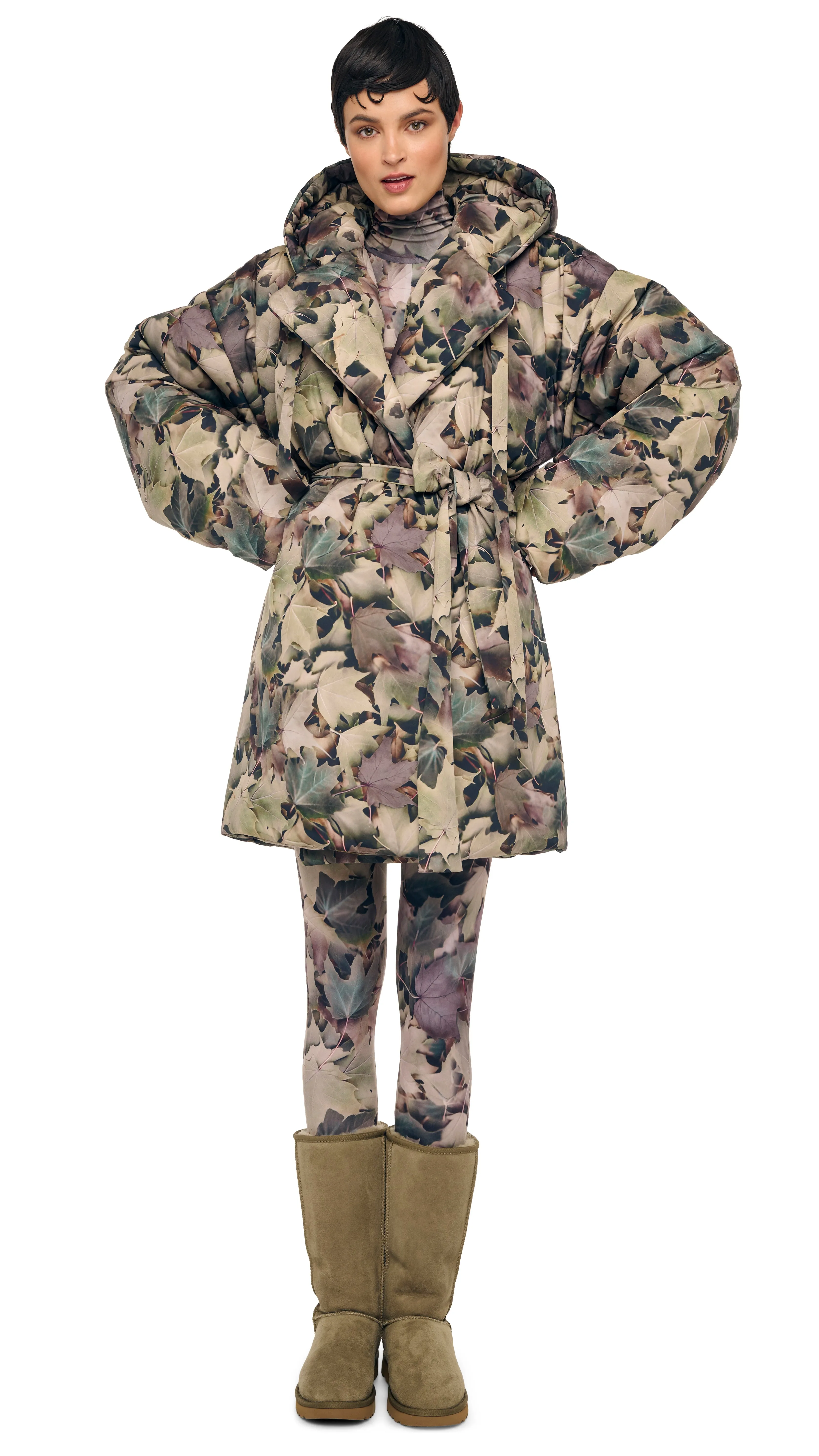 HOODED SLEEPING BAG COAT TO KNEE sold by Norma Kamali product image thumbnail 5