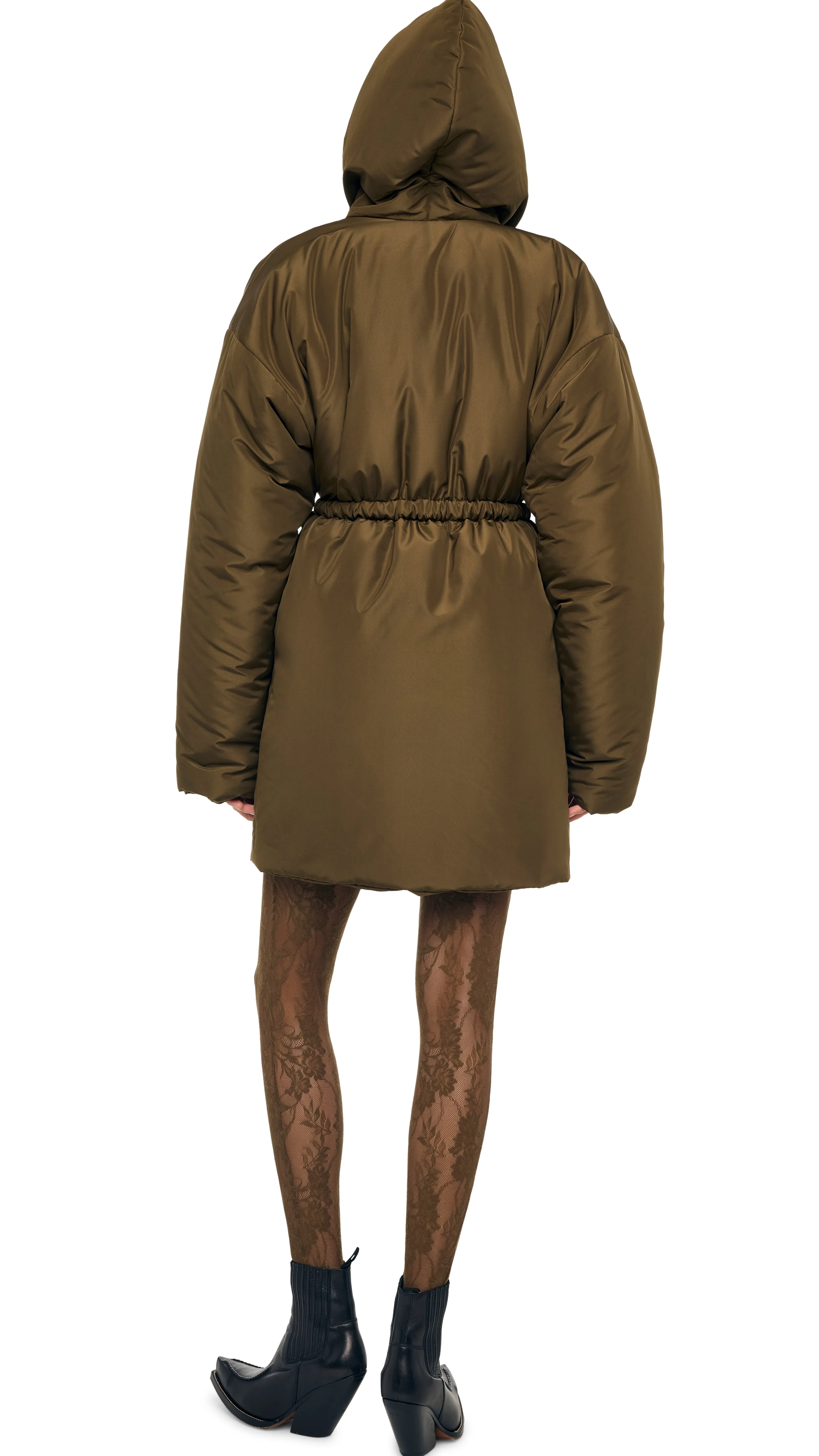 HOODED SLEEPING BAG COAT TO KNEE sold by Norma Kamali product image thumbnail 3