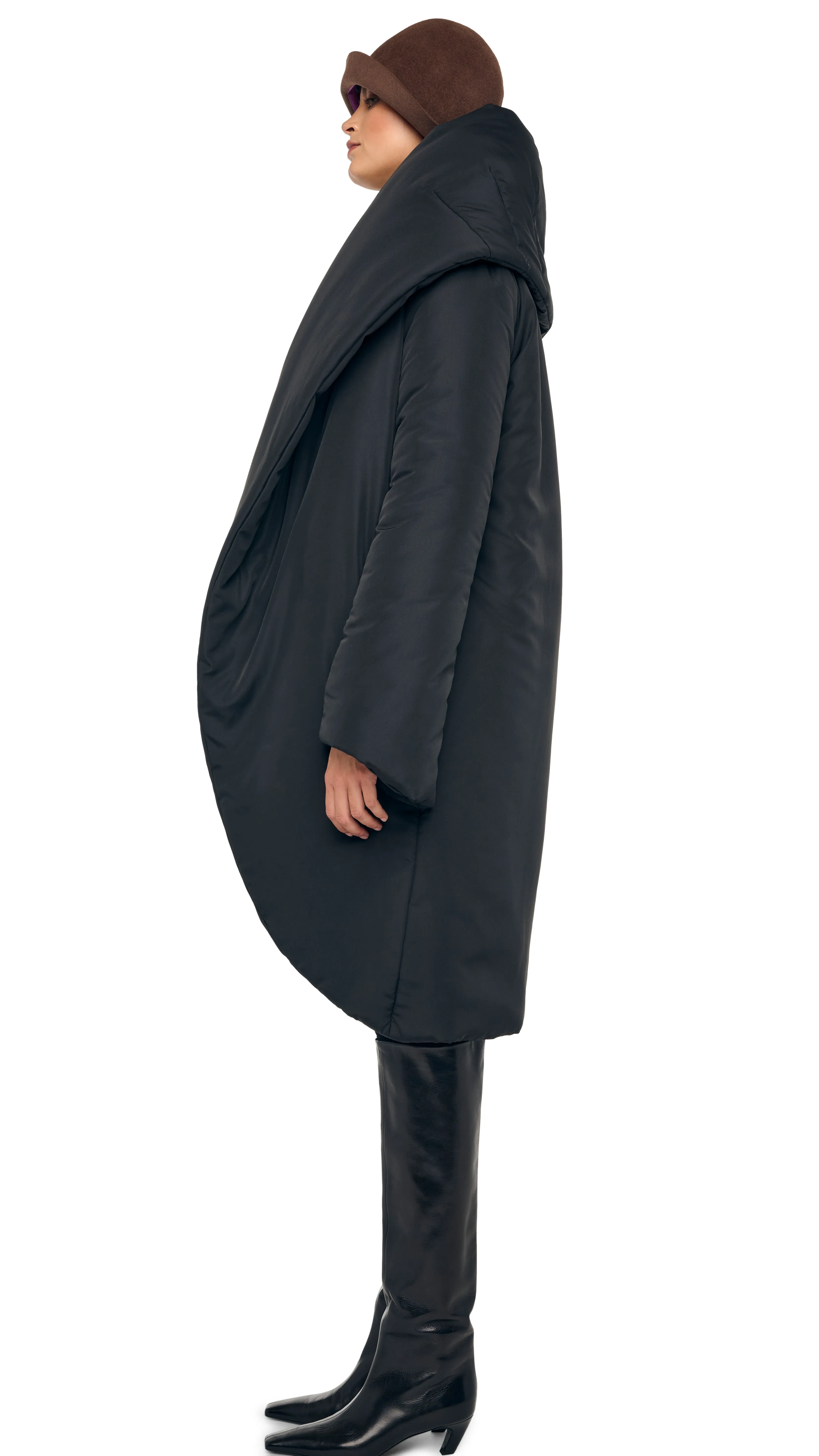 SHAWL COLLAR SLEEPING BAG COAT sold by Norma Kamali product image thumbnail 2