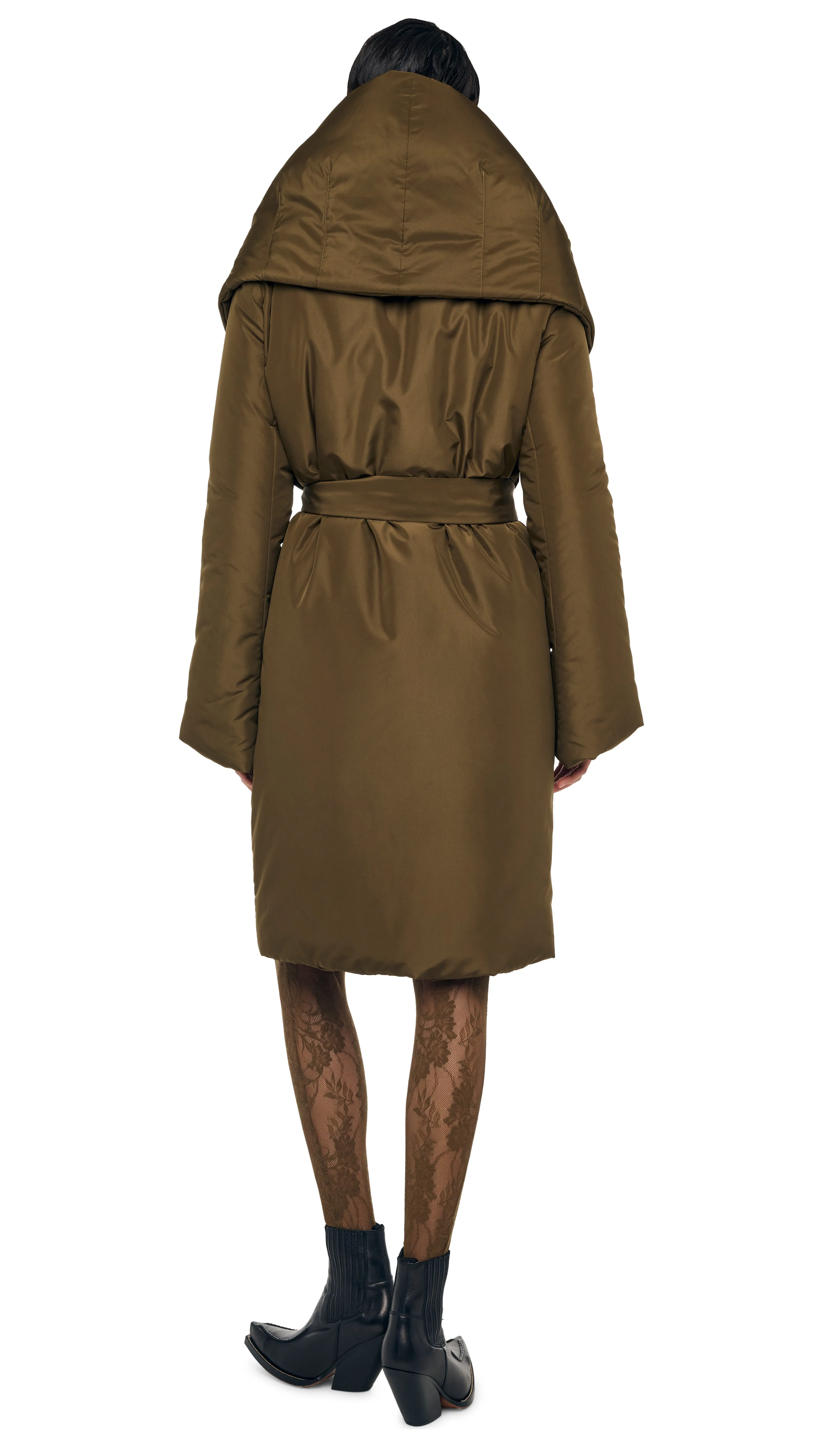 SHAWL COLLAR SLEEPING BAG COAT sold by Norma Kamali product image thumbnail 3