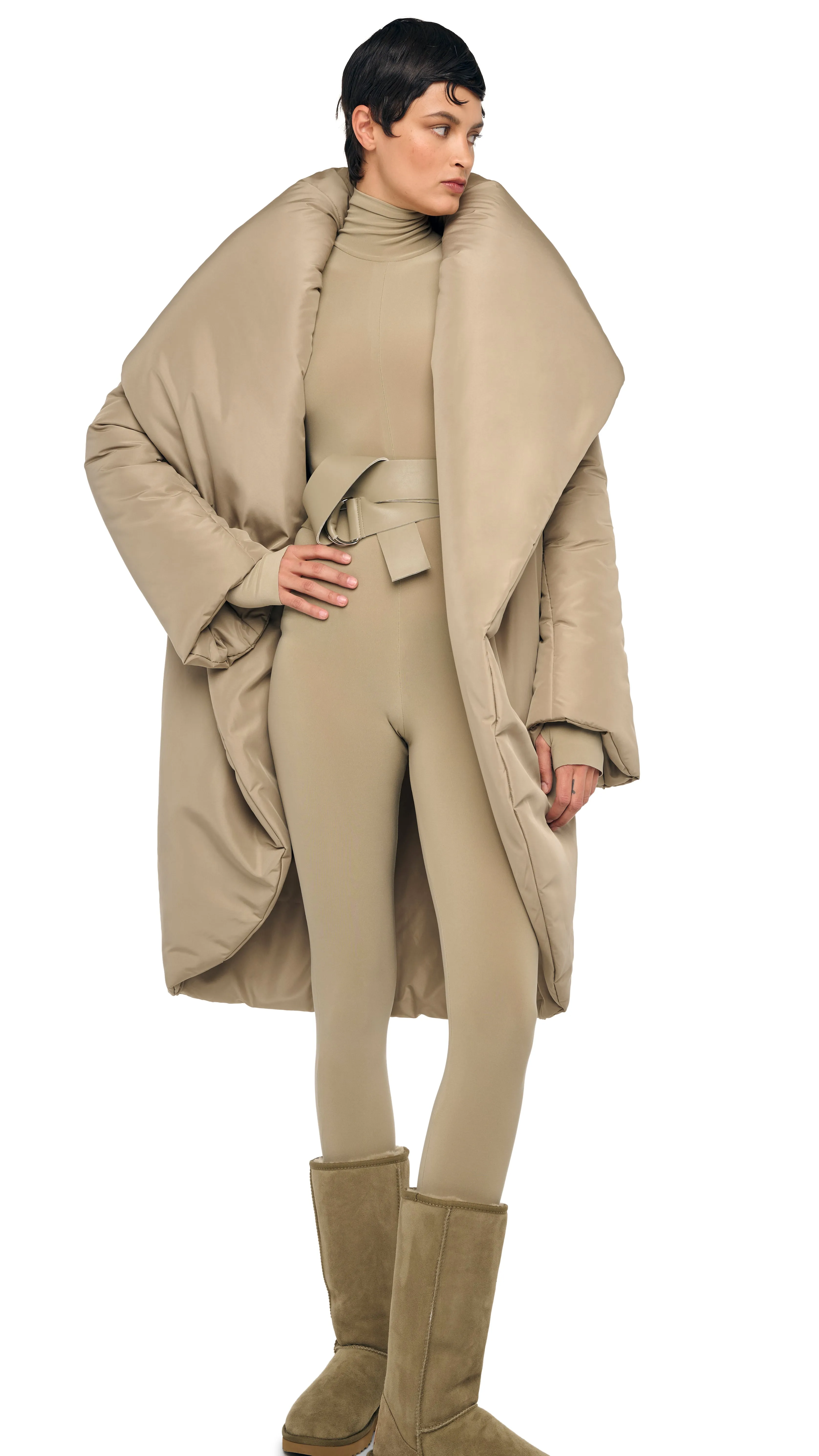 SHAWL COLLAR SLEEPING BAG COAT sold by Norma Kamali product image thumbnail 4