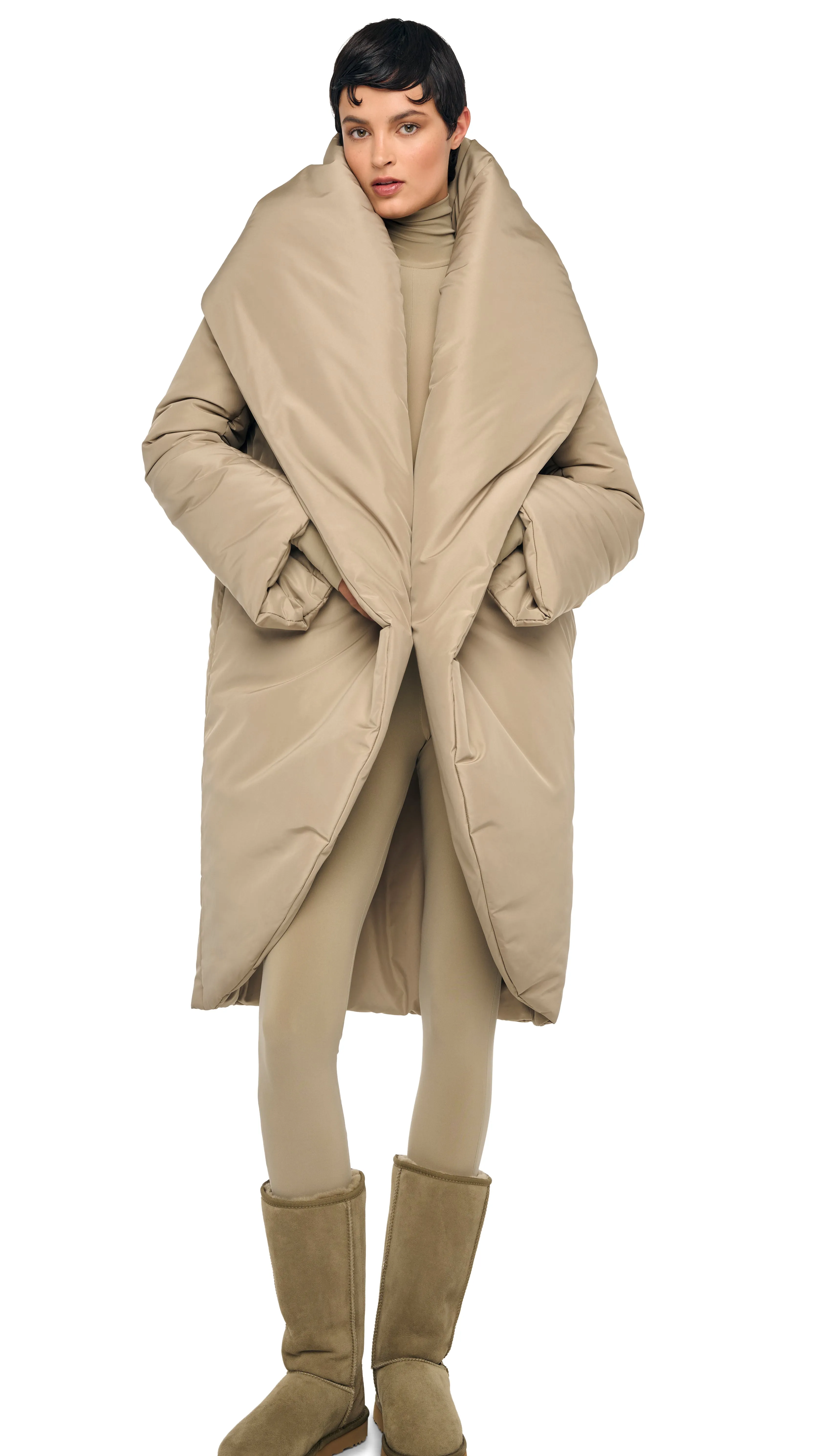 SHAWL COLLAR SLEEPING BAG COAT sold by Norma Kamali product image thumbnail 5