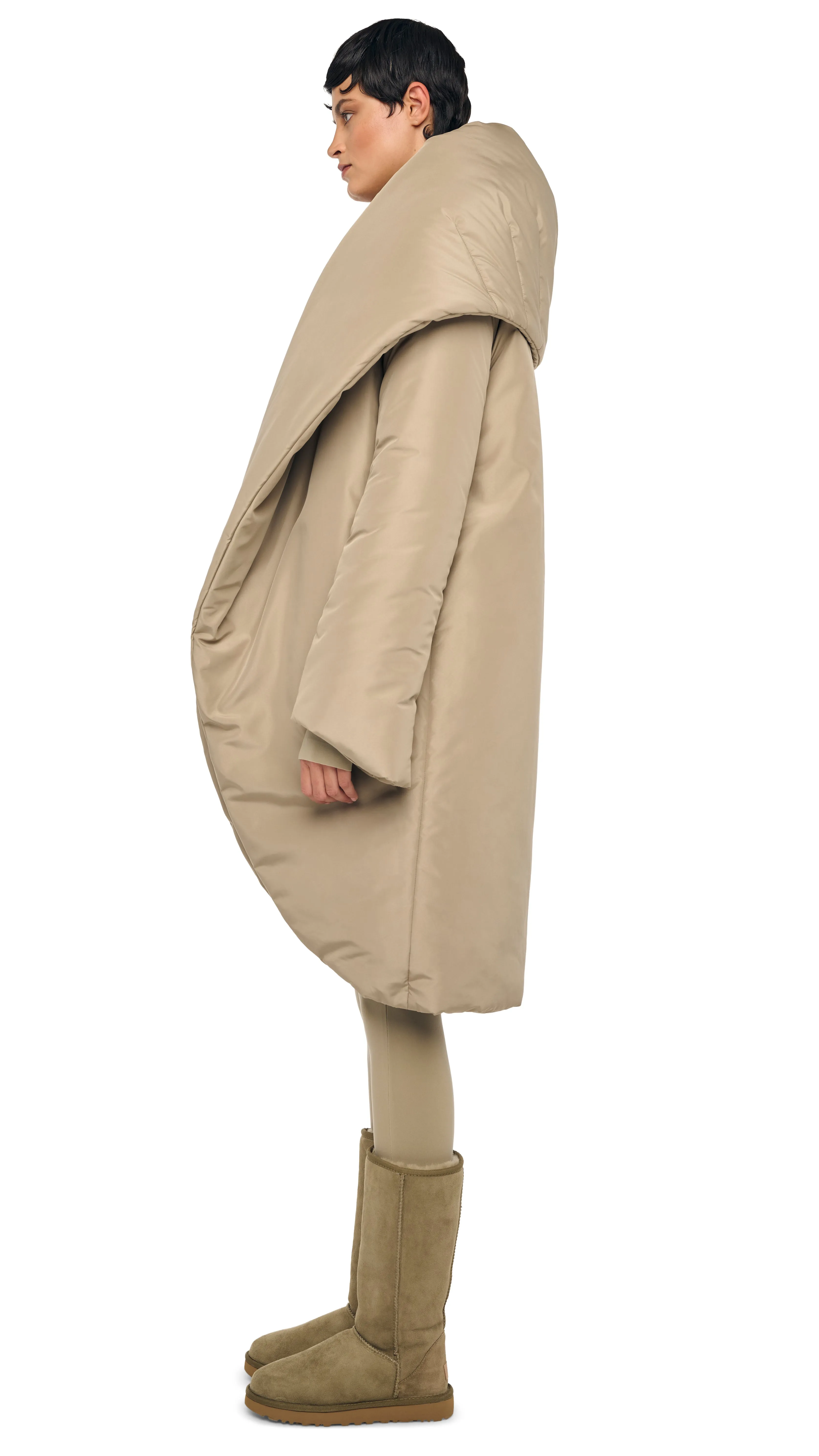 SHAWL COLLAR SLEEPING BAG COAT sold by Norma Kamali product image thumbnail 2