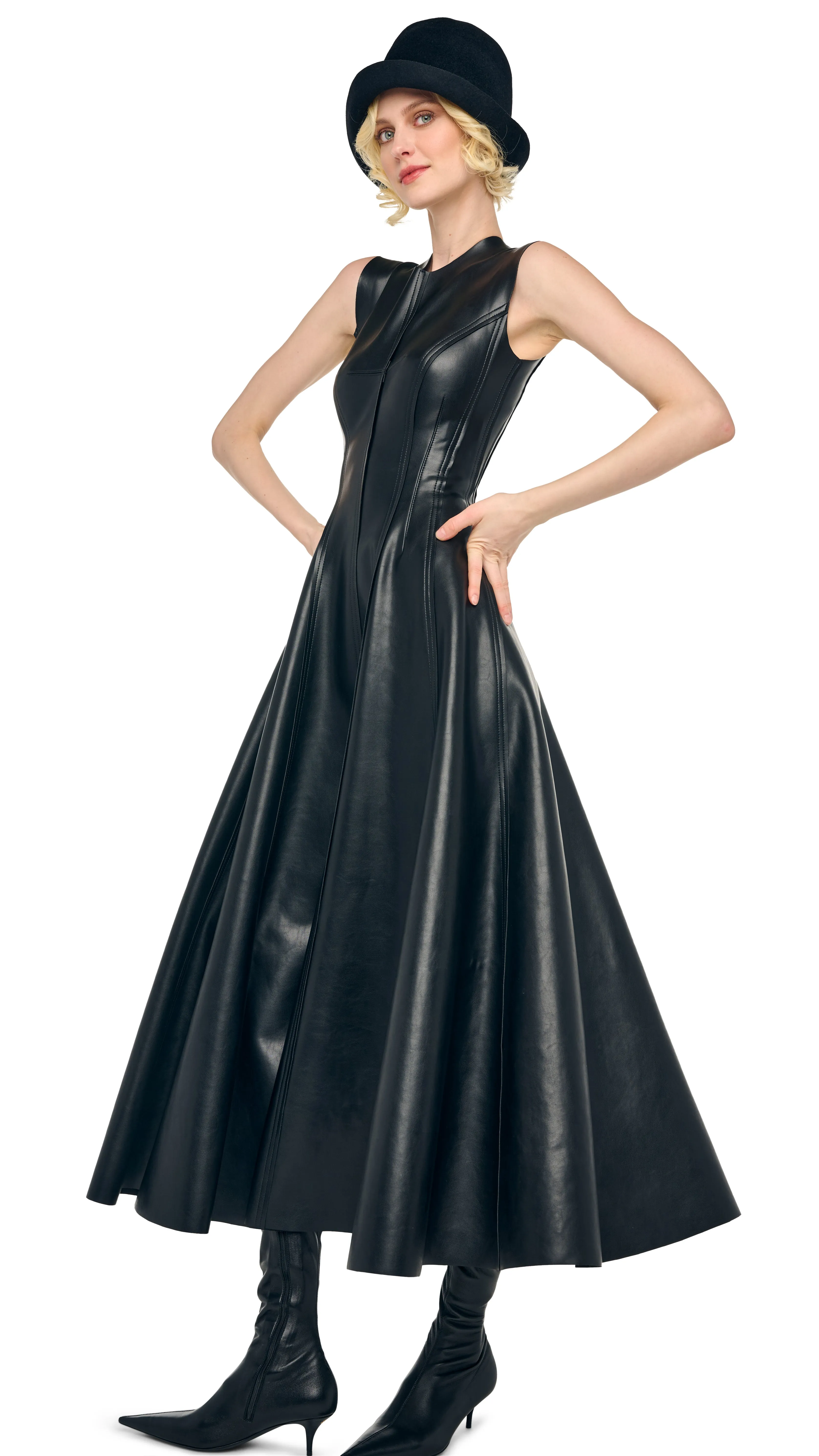 SLEEVELESS LONG GRACE DRESS sold by Norma Kamali product image thumbnail 5