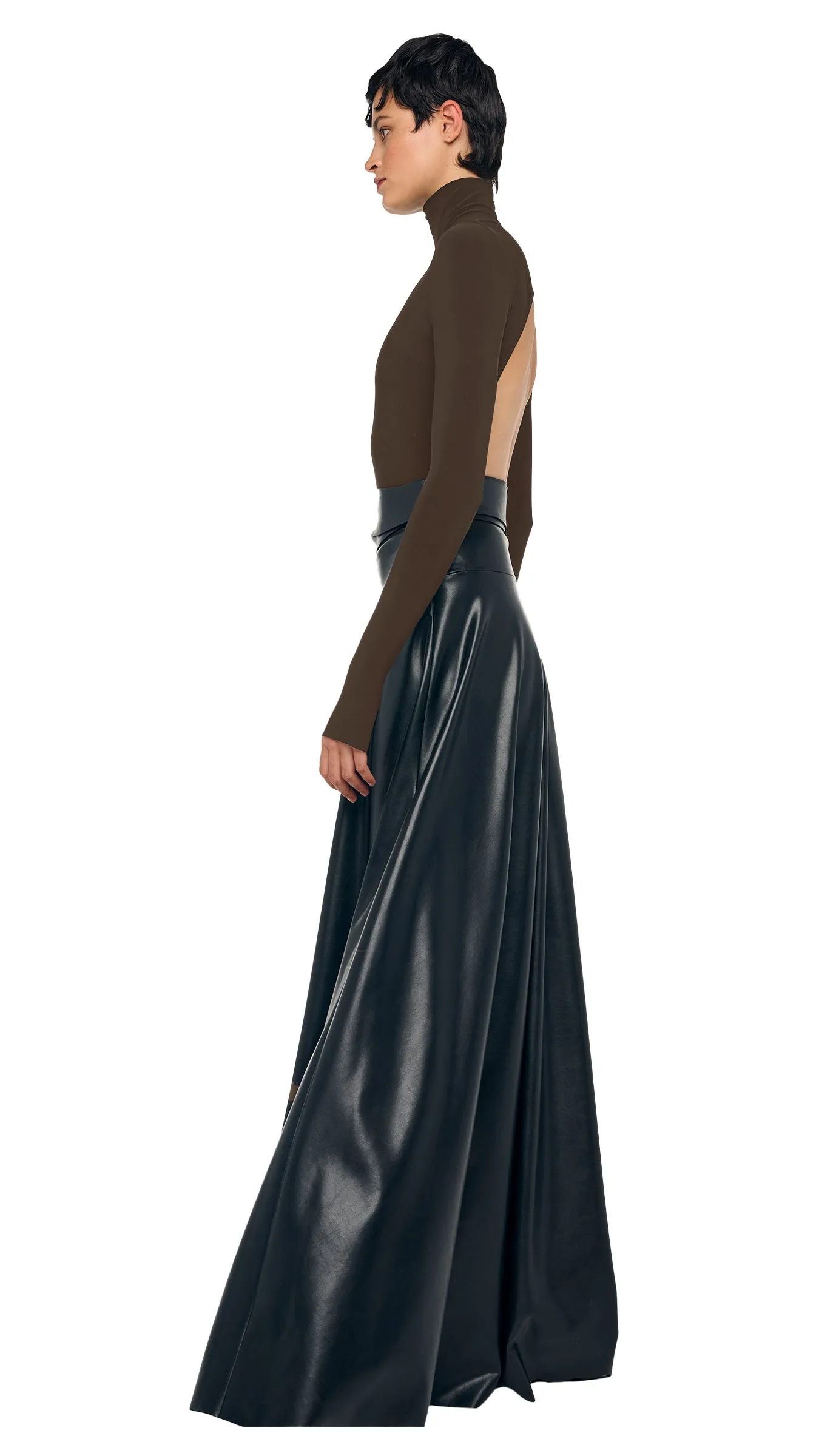 TURTLE OPEN BACK BODYSUIT sold by Norma Kamali product image thumbnail 2