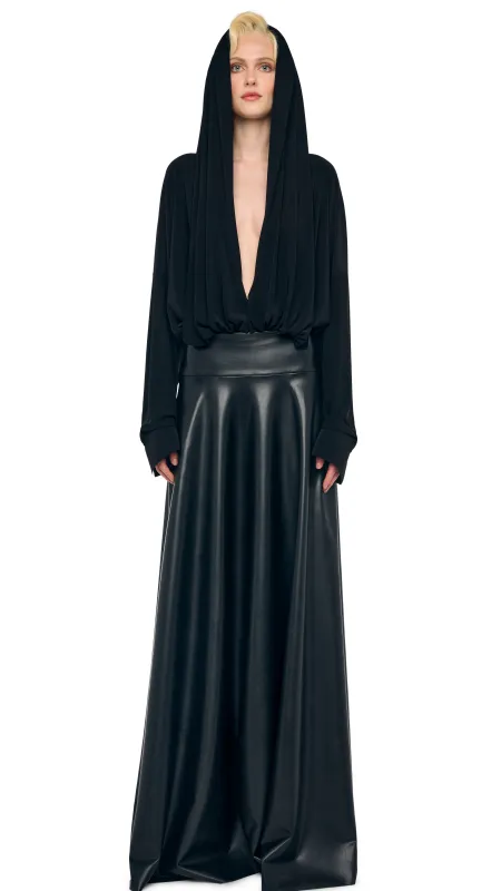 HOODED SUPER OS BF NK SHIRT BODYSUIT sold by Norma Kamali