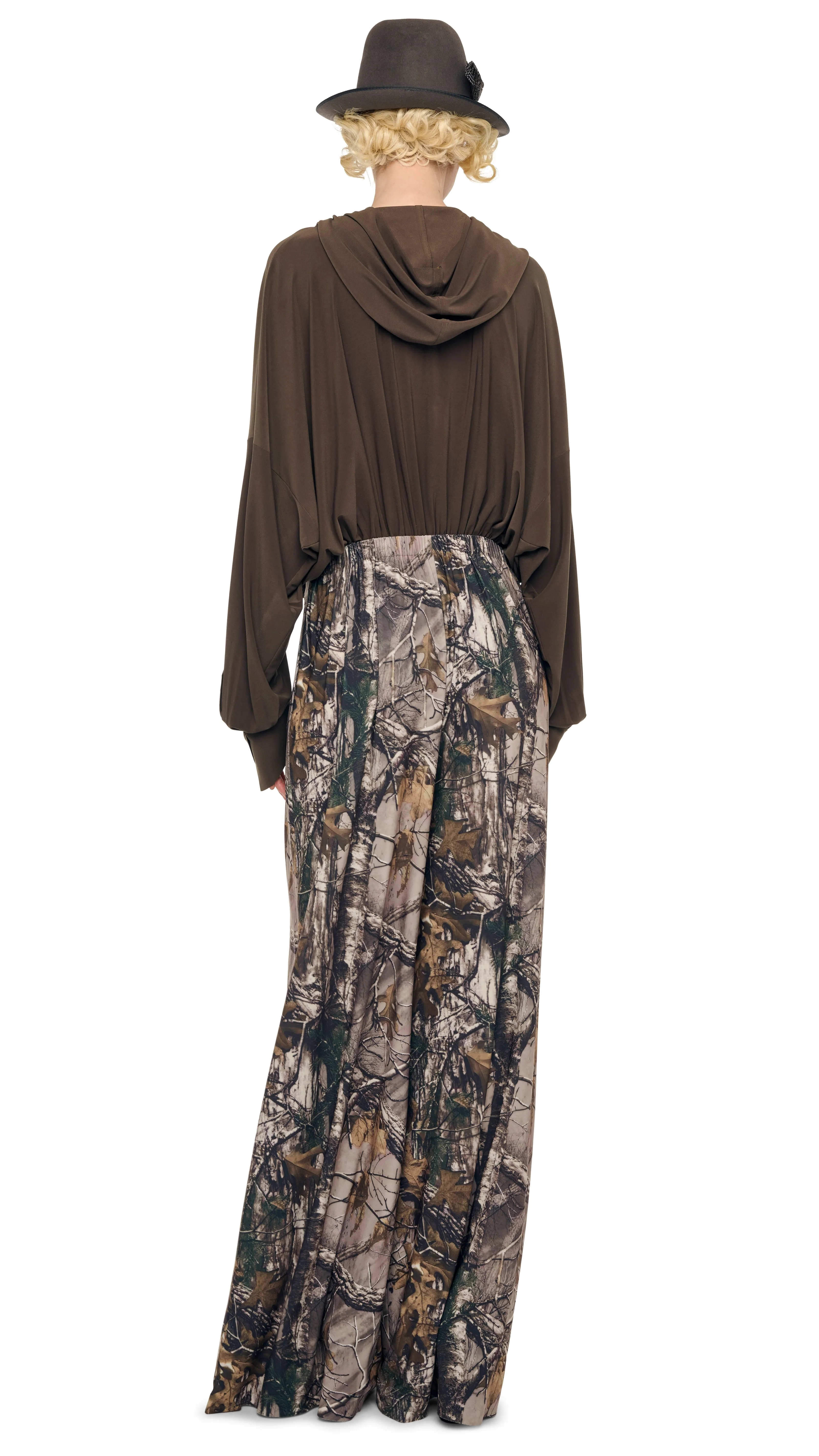 HOODED SUPER OS BF NK SHIRT BODYSUIT sold by Norma Kamali product image thumbnail 3