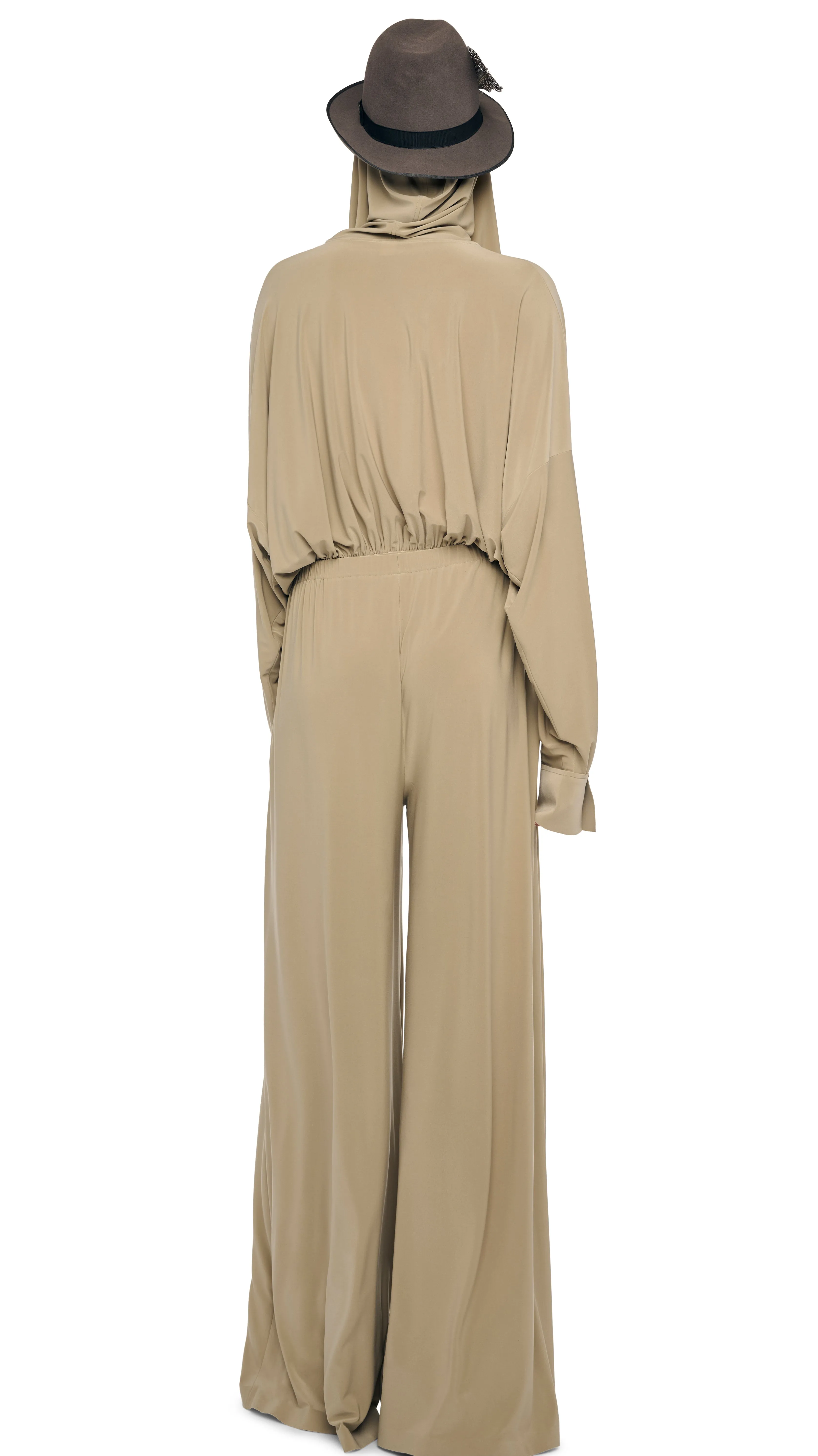 HOODED SUPER OS BF NK SHIRT BODYSUIT sold by Norma Kamali product image thumbnail 3