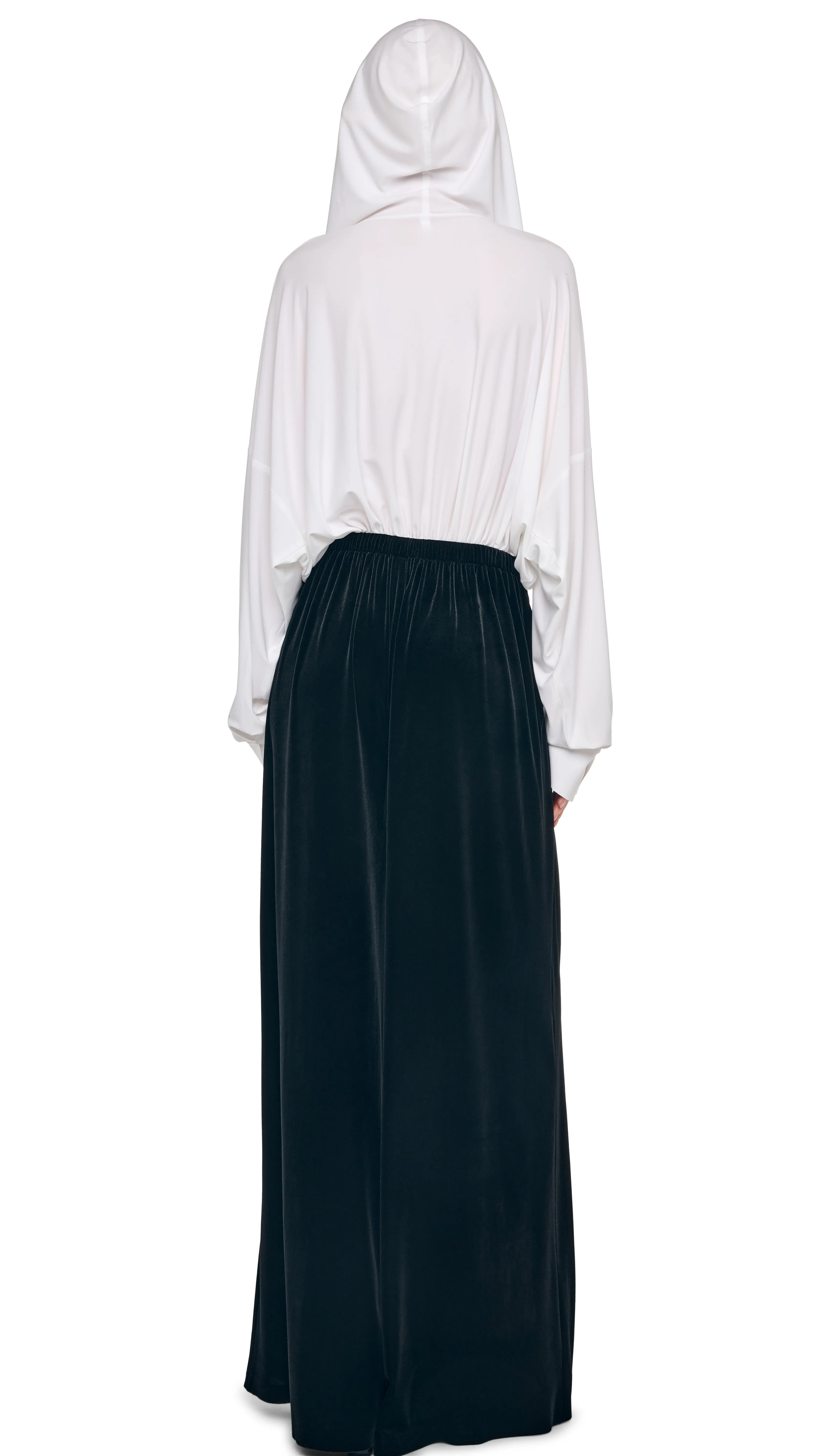 HOODED SUPER OS BF NK SHIRT BODYSUIT sold by Norma Kamali product image thumbnail 3