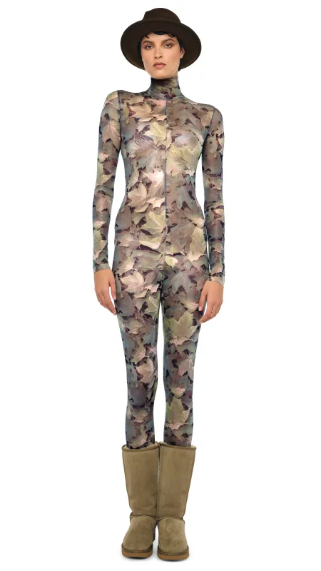 LONG SLEEVE TURTLE CATSUIT W/ FOOTIE sold by Norma Kamali