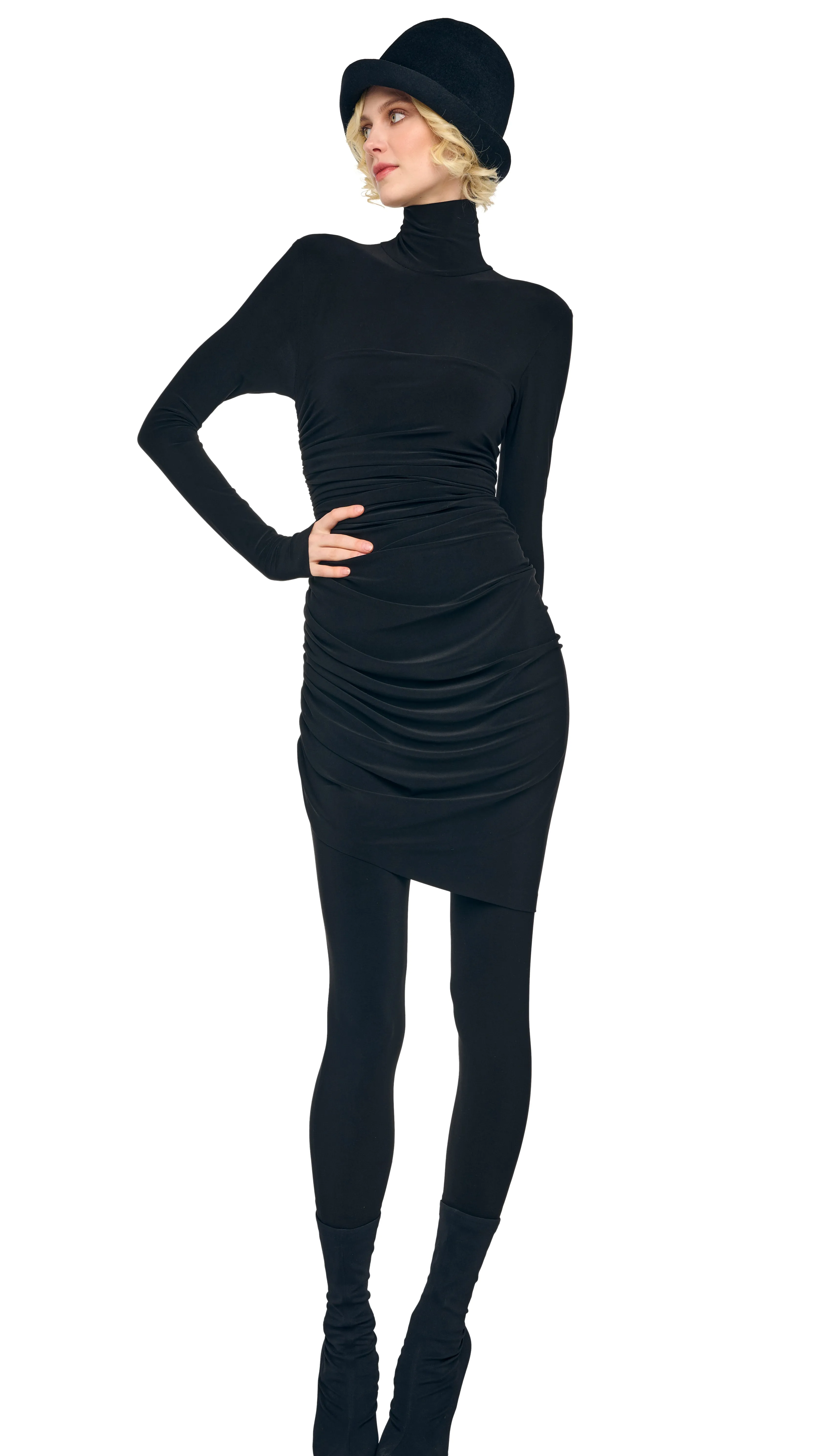 DIANA MINI DRESS W/ CATSUIT sold by Norma Kamali product image thumbnail 5
